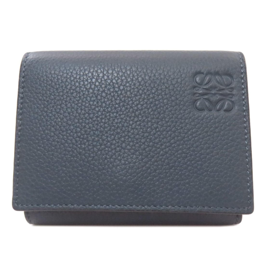 Compact wallet leather anagram bifold with coin pocket loewe (1 of 20)