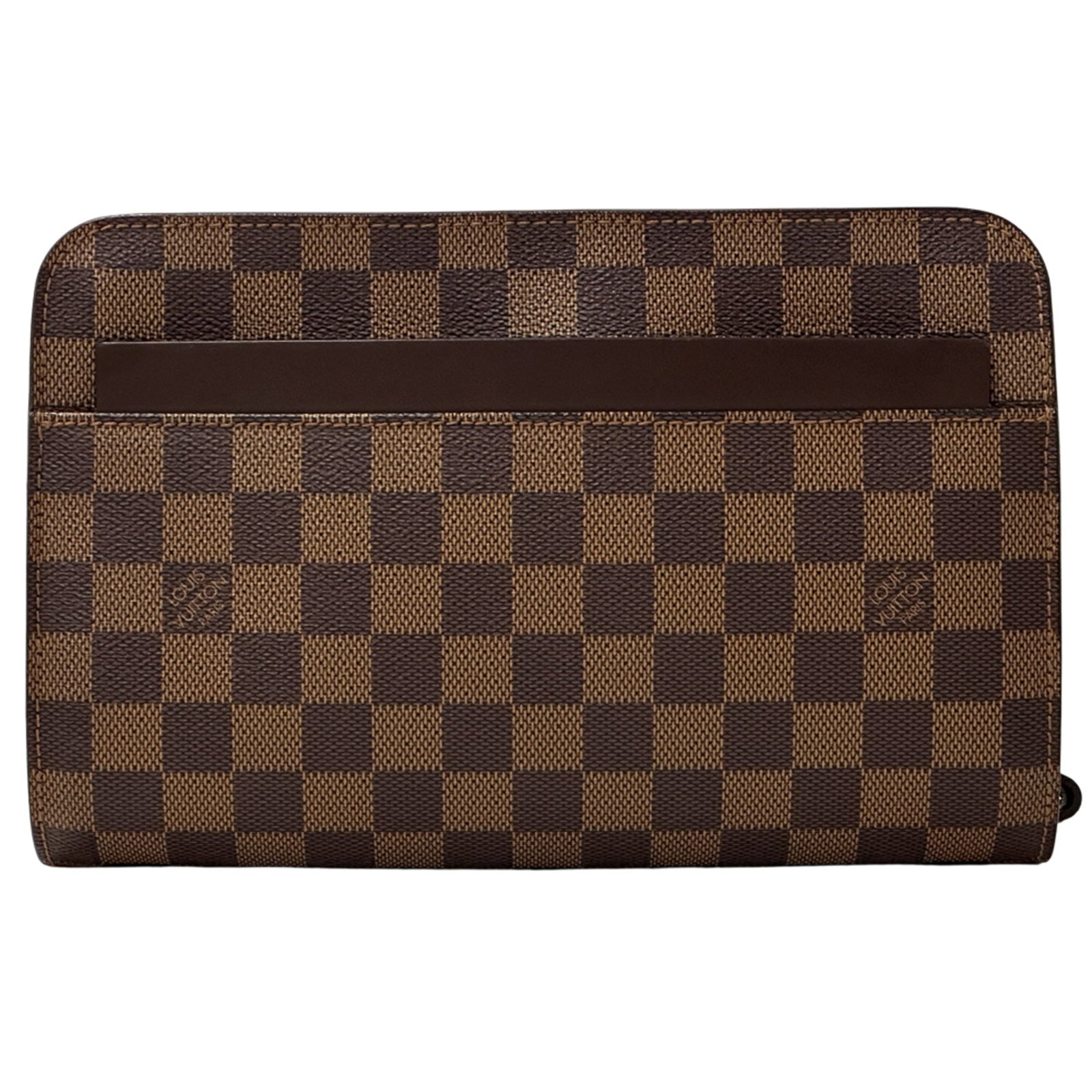 Louis Vuitton Clutch Bag Handbag Damier Canvas: Louis Vuitton Clutch Bag Handbag Damier Canvas Damier Canvas Damier, the iconic Louis Vuitton print, adds visual interest to this classic clutch bag. Made from high-quality Damier Canvas material, it