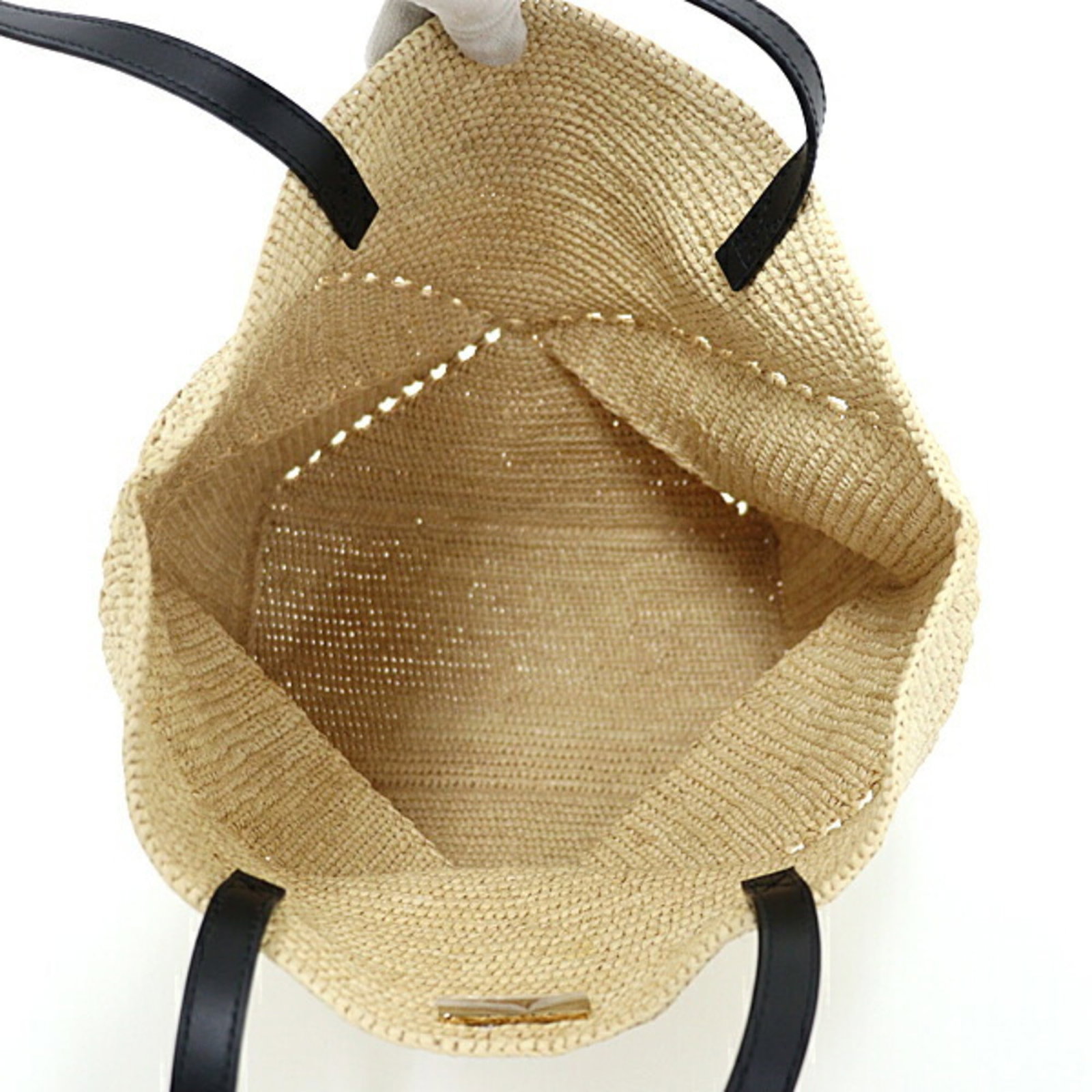 Raffia Leather Loewe Tote - 3