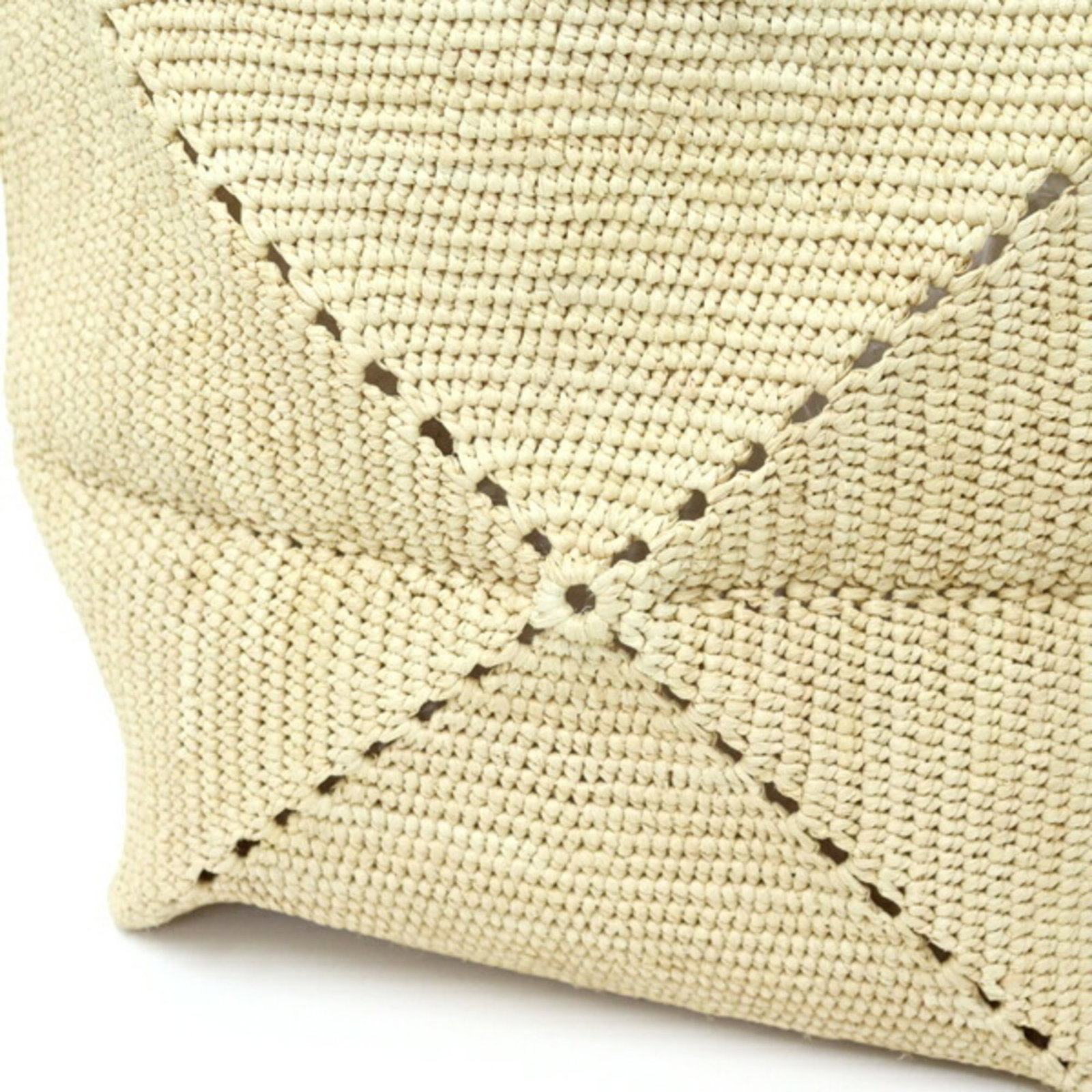 Raffia Leather Loewe Tote - 6