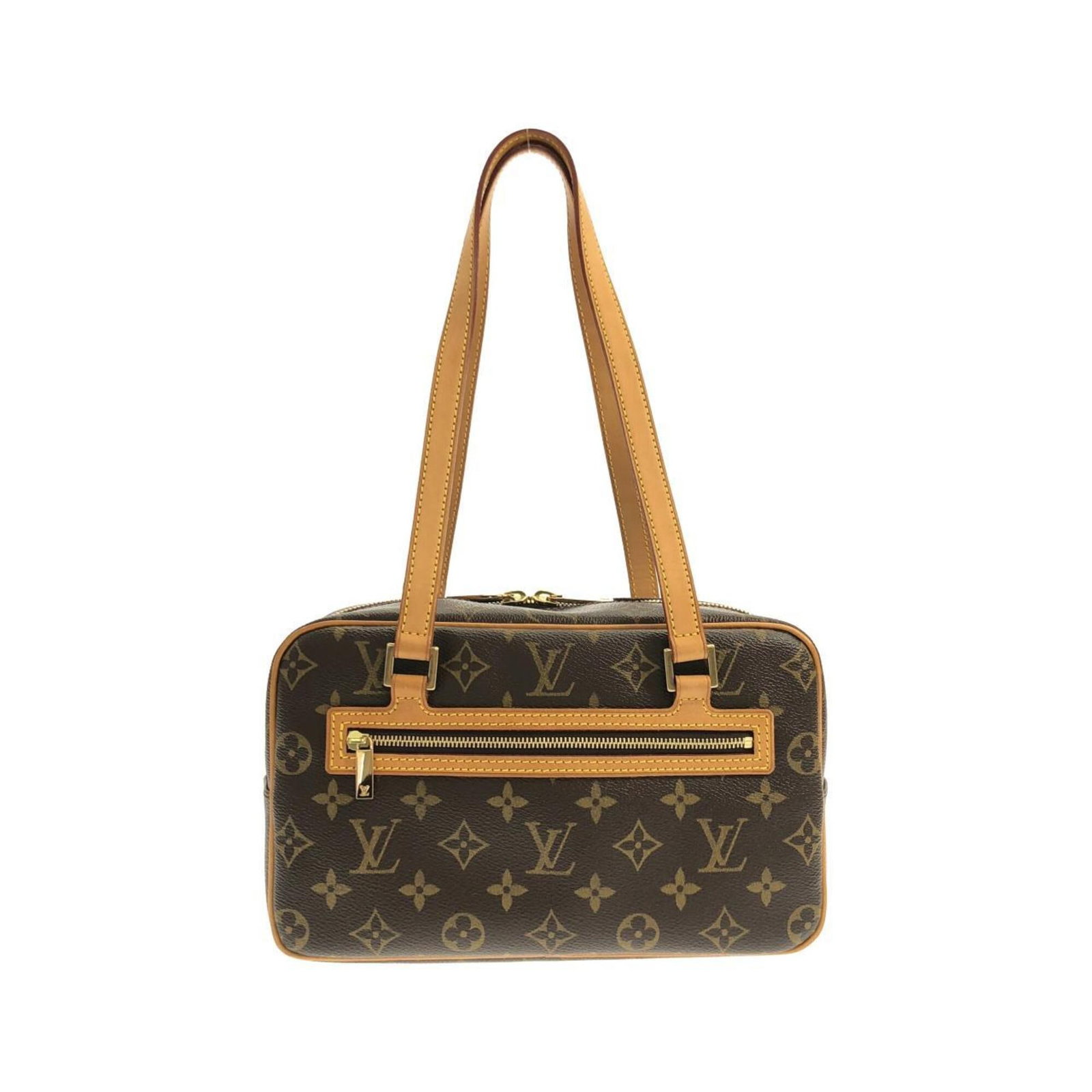Shoulder bag coated canvas by Louis Vuitton: Shoulder bag coated canvas by Louis Vuitton Coated canvas by Louis Vuitton, featuring a classic design with gold hardware and a timeless maroon color. This shoulder bag boasts a compact size,