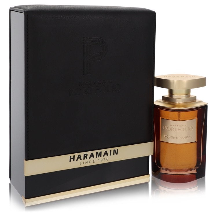 Al Haramain Portfolio Portrait Sandal by Al Haramain Eau De Parfum Spray (Unisex) 2.5 oz: Al Haramain Portfolio Portrait Sandal by Al Haramain Eau De Parfum Spray (Unisex) 2.5 oz The Al Haramain Portfolio Portrait Sandal by Al Haramain Eau De Parfum Spray features an energetic and masculin