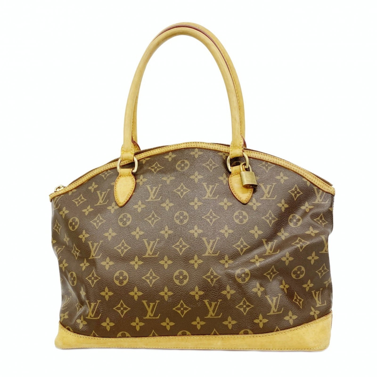 Louis Vuitton Tote Bag: Louis Vuitton Tote Bag Brown Louis Vuitton Tote Bag with classic design and signature monogram pattern, measuring 27.5cm x 38cm x 13.5cm. This stylish tote bag features a timeless combination of funct