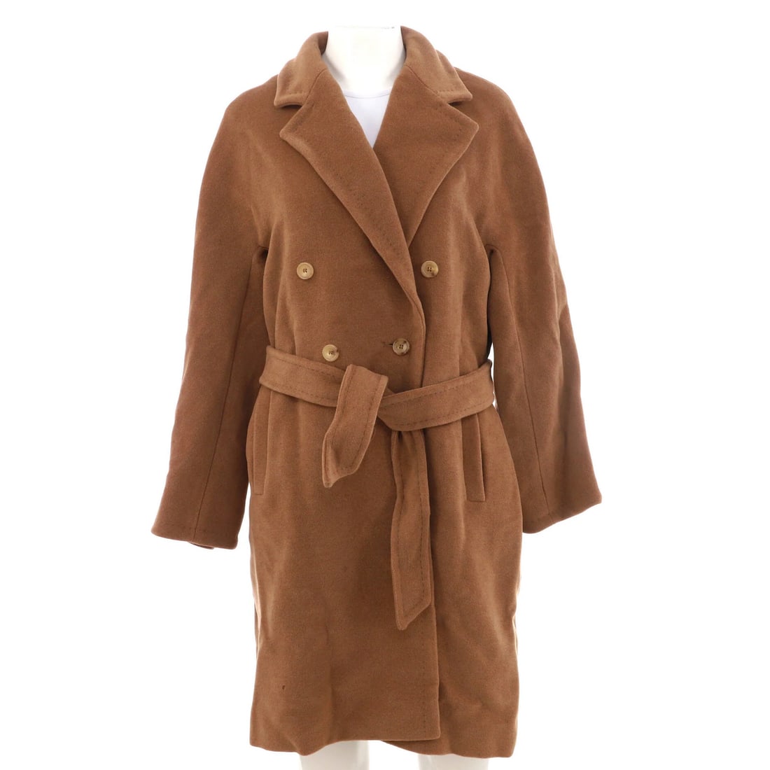 Max Mara Women's Double Breasted Long Coat Camel Hair (1 of 6)