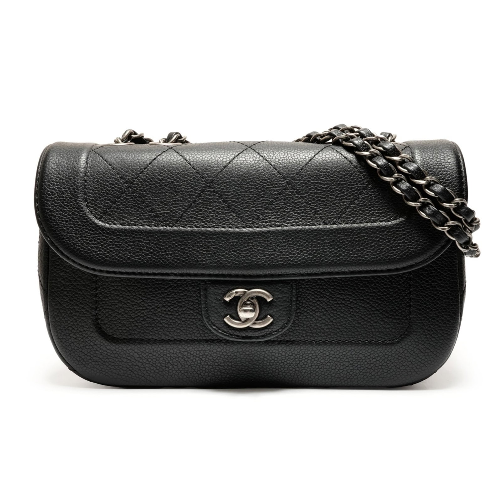 Shoulder Bag by Chanel: Shoulder Bag by Chanel Black shoulder bag by Chanel, measuring 17cm x 26cm x 8cm. This classic design features clean lines and a timeless silhouette, making it a versatile accessory for everyday use. 