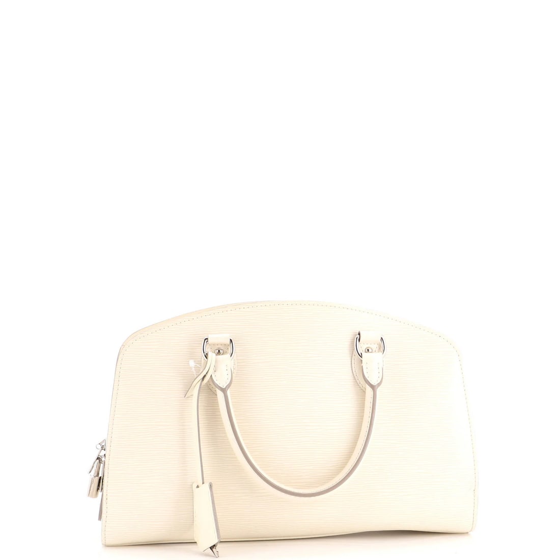 Louis Vuitton Pont Neuf NM Handbag Epi Leather PM: Louis Vuitton Pont Neuf NM Handbag Epi Leather PM The Louis Vuitton Pont Neuf NM Handbag Epi Leather PM boasts a neutral exterior with subtle scuffs and minor edge wear, adding a touch of worn eleganc