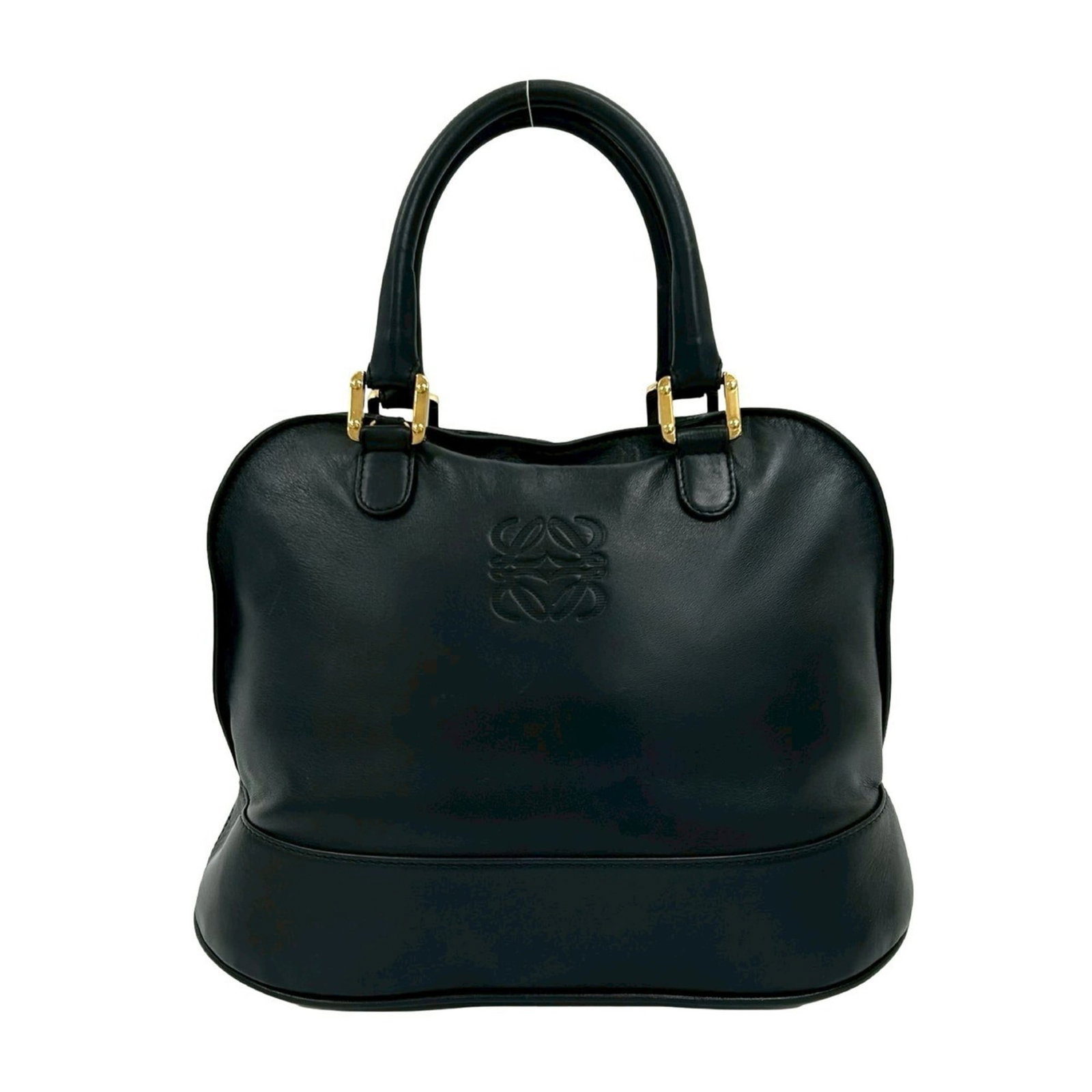 Loewe Boston Bag Handbag Tote Bag Leather: Loewe Boston Bag Handbag Tote Bag Leather Black Loewe Boston bag tote bag made from high-quality leather, featuring a classic design and timeless style. With its sleek dimensions of 24cm x 30.5cm x 16