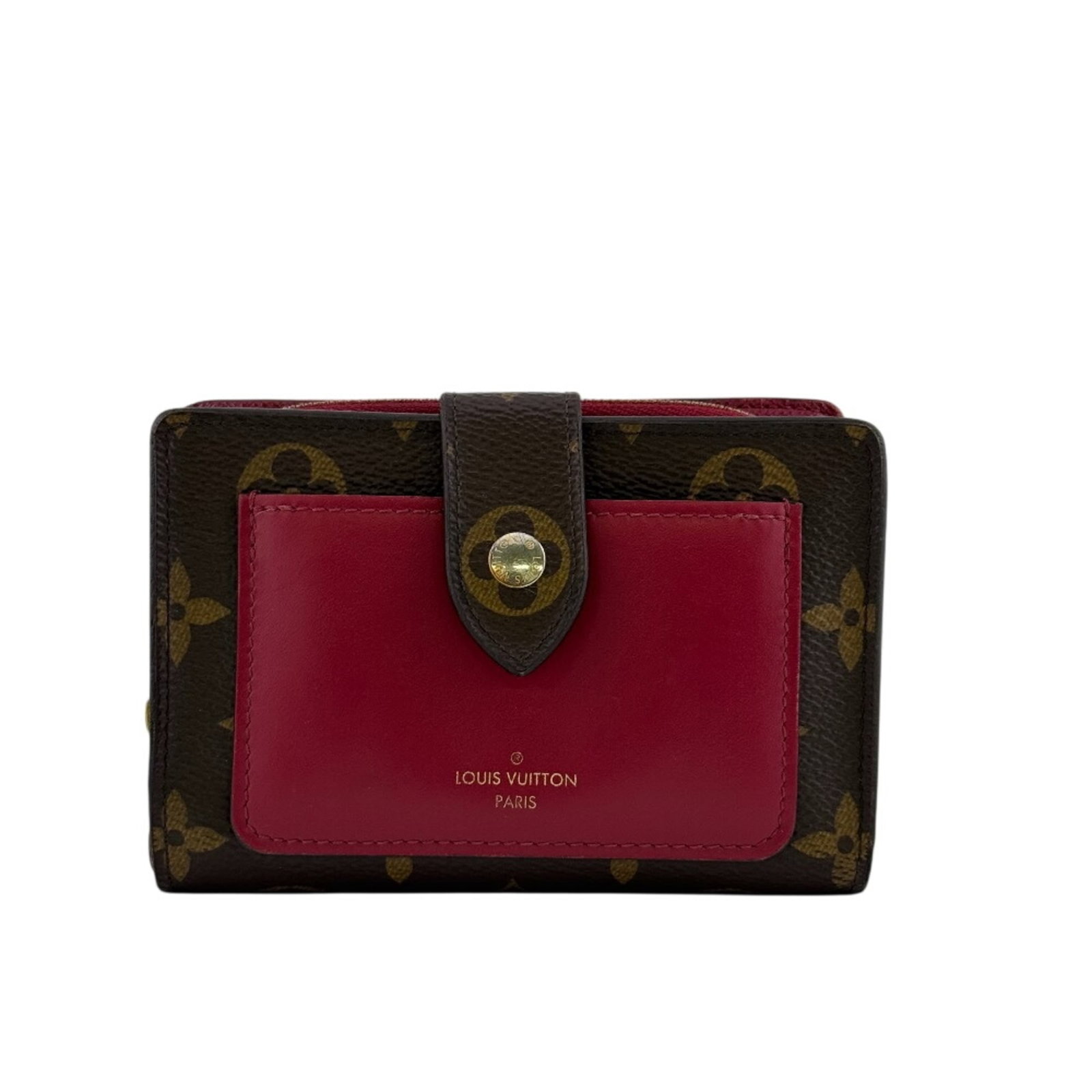 Louis Vuitton Wallet (Bi-Fold) Monogram: Louis Vuitton Wallet (Bi-Fold) Monogram Brown, Monogram, and Pink Louis Vuitton bi-fold wallet with classic monogram pattern. Made from high-quality materials, this stylish accessory features a timele