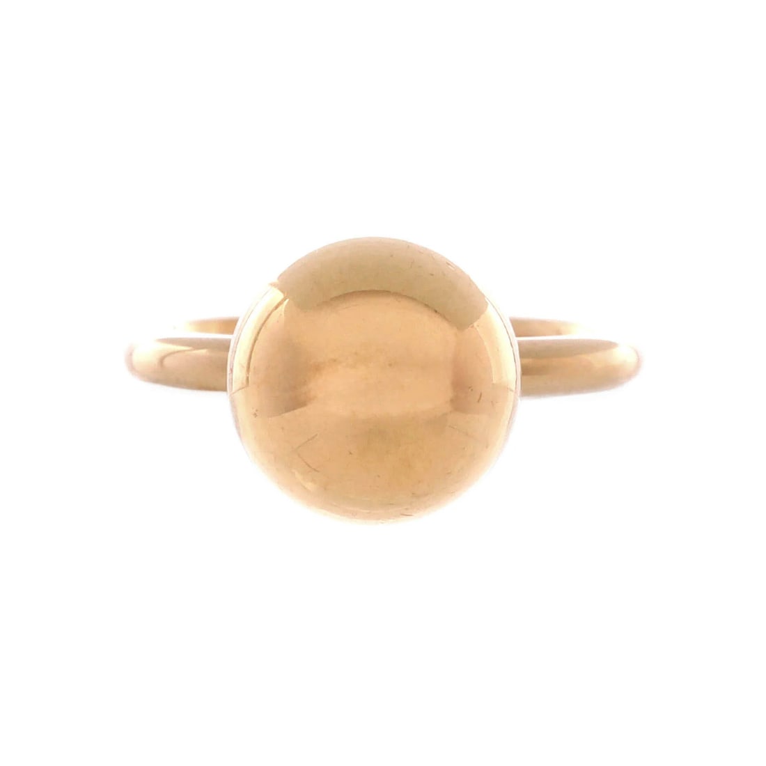 Tiffany & Co. HardWear Ball Ring 18K Yellow Gold 12mm: Tiffany & Co. HardWear Ball Ring 18K Yellow Gold 12mm 18K Yellow Gold HardWear Ball Ring with Minimal Wear. This Tiffany & Co. ring boasts 18K yellow gold construction and a durable design, measuring