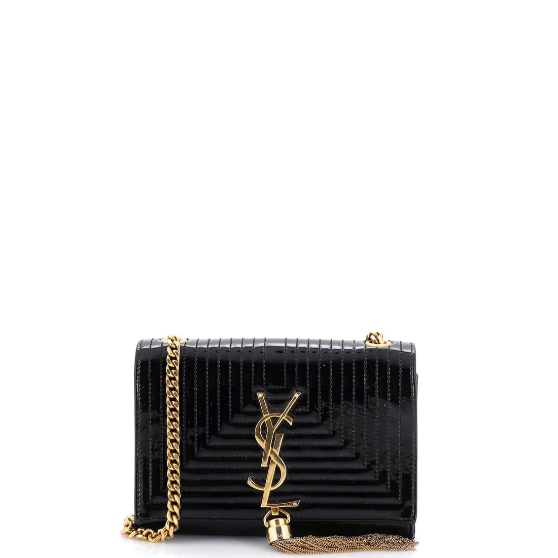 Monogram Tassel Crossbody Quilted Patent Saint Laurent Classic Small Bag (1 of 7)