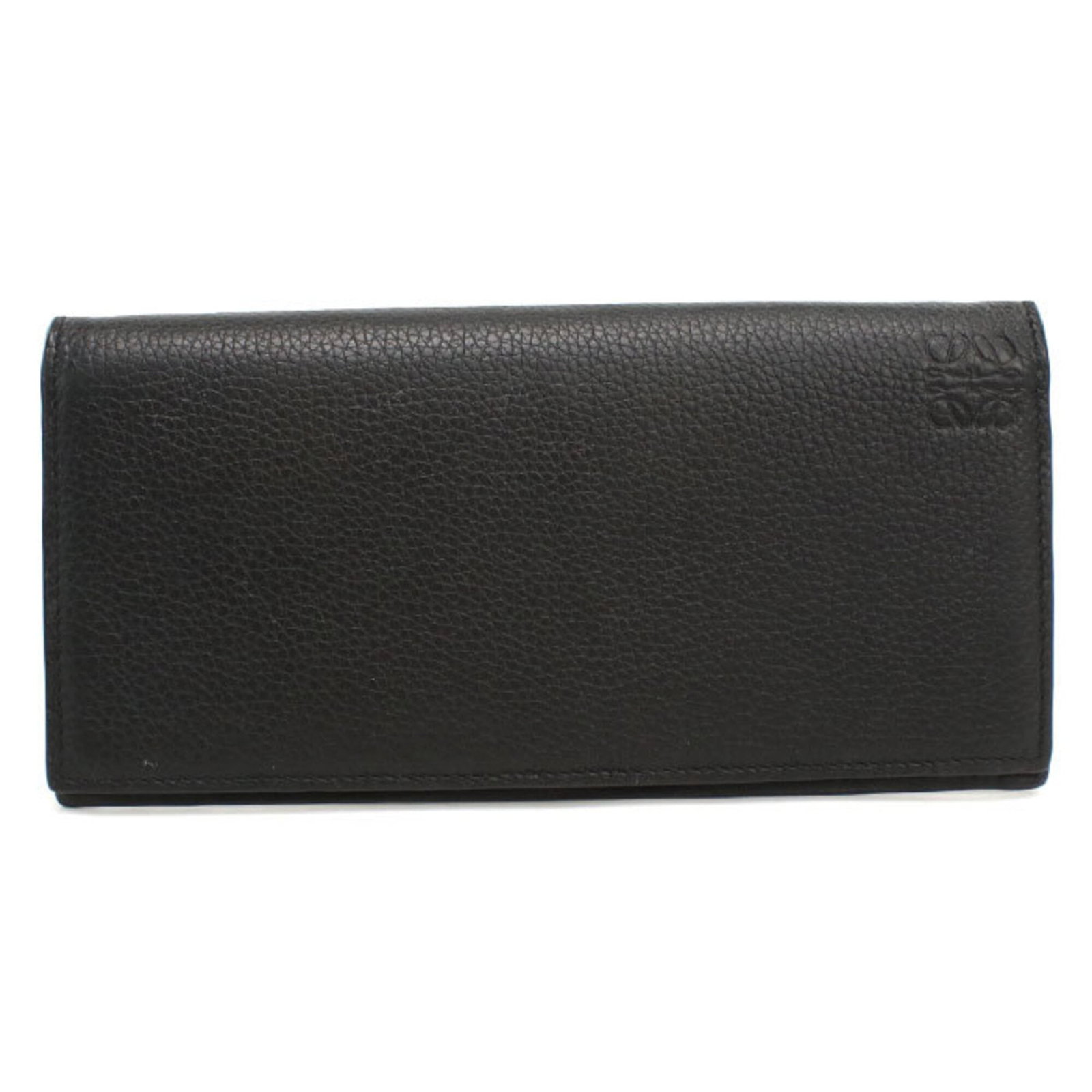 Long Wallet Bi Fold: Long Wallet Bi Fold Black bi-fold long wallet from Loewe, featuring a sleek design and slim profile. Made in Spain, this stylish accessory measures 9cm x 19cm x 1.5cm, perfect for everyday carry. Its 