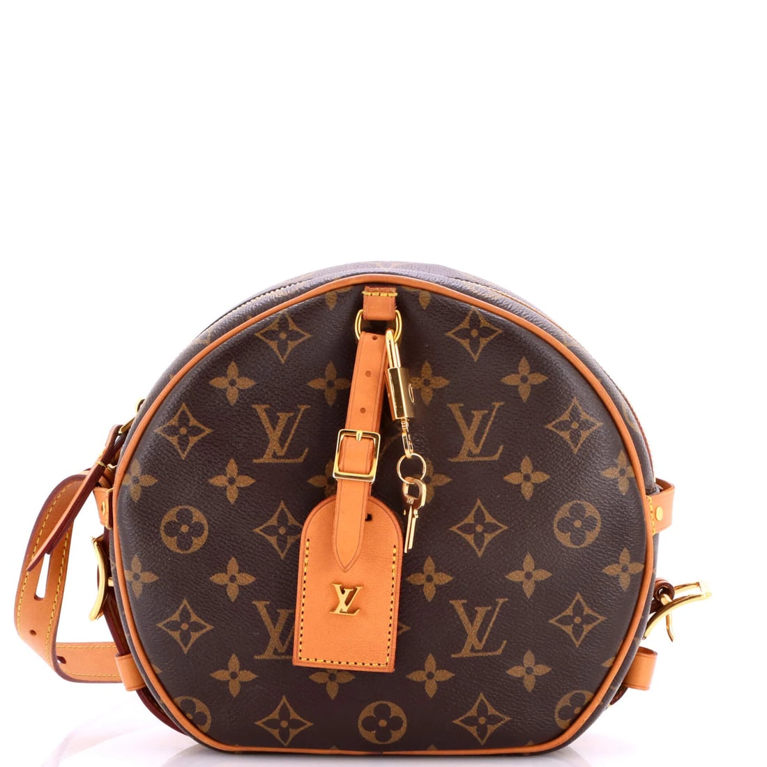 Louis Vuitton Canvas Monogram Souple Bag Boite Chapeau MM: Louis Vuitton Canvas Monogram Souple Bag Boite Chapeau MM Brown Louis Vuitton Canvas Monogram Souple Bag Boite Chapeau MM features a classic design with a canvas coated exterior and microfiber
