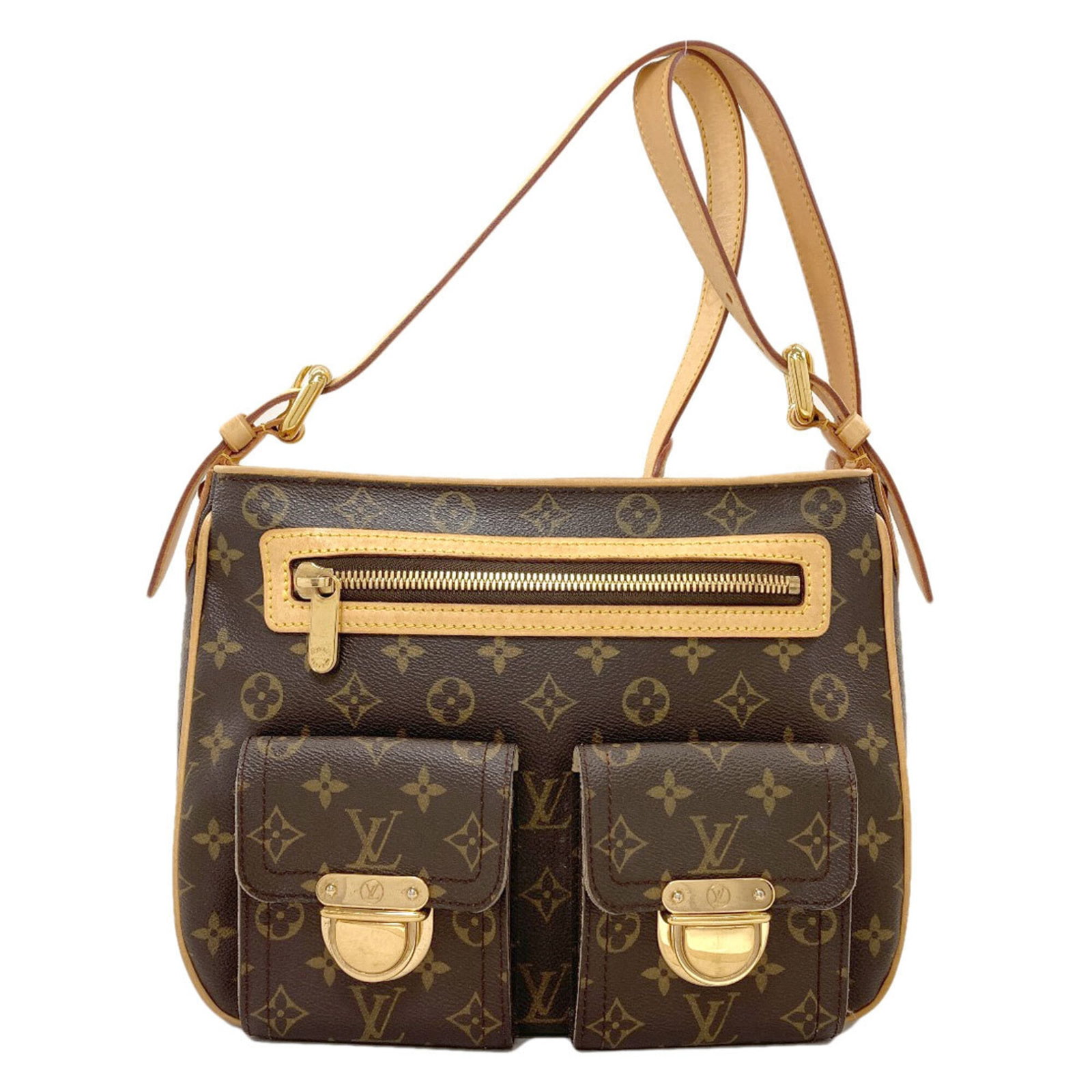 Vuitton Bag Monogram Louis: Vuitton Bag Monogram Louis Monogrammed with iconic Louis Vuitton design, this M40045 tote bag boasts the signature monogram pattern in bold colors. Made from high-quality materials, its classic style 