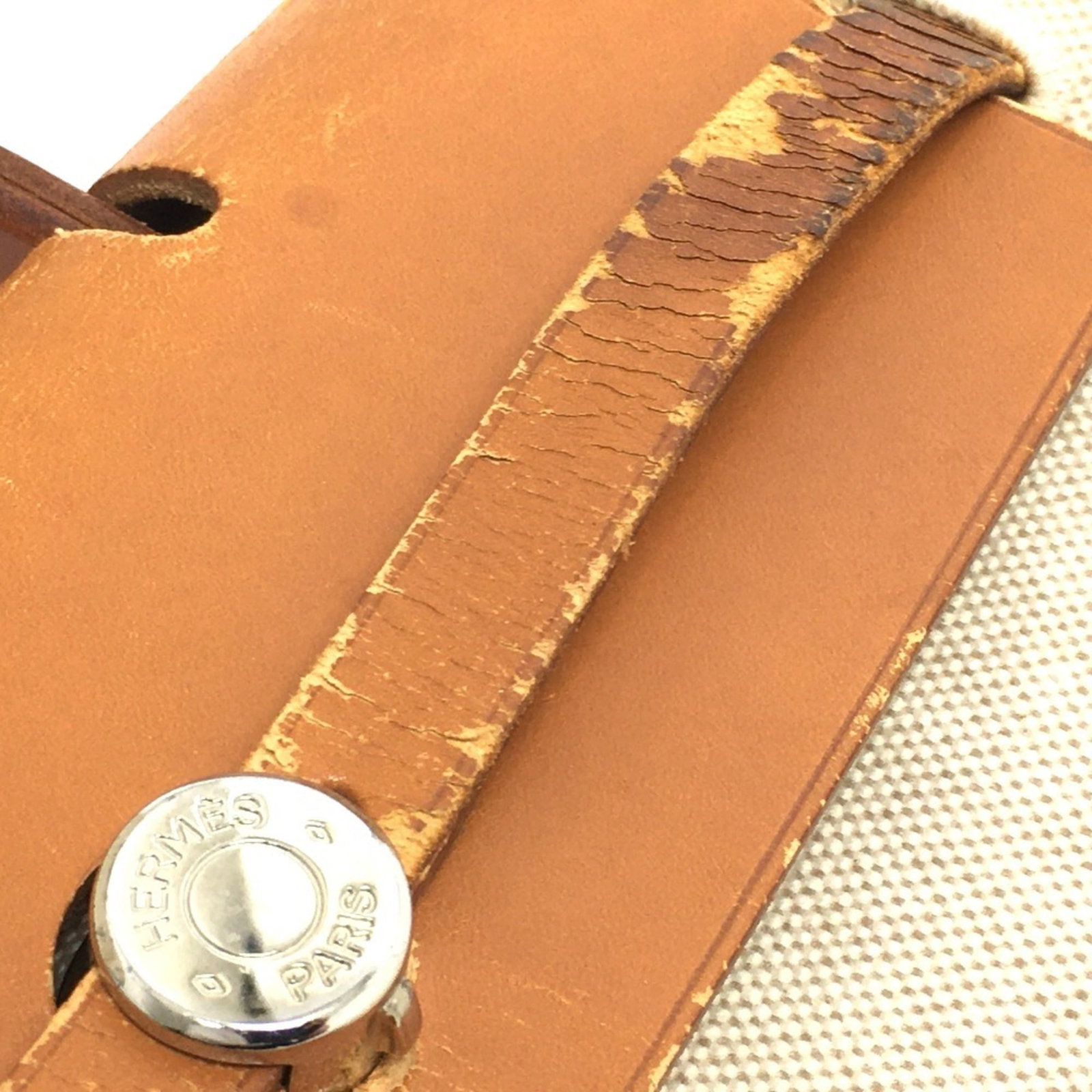 Canvas leather backpack by Hermes - 6