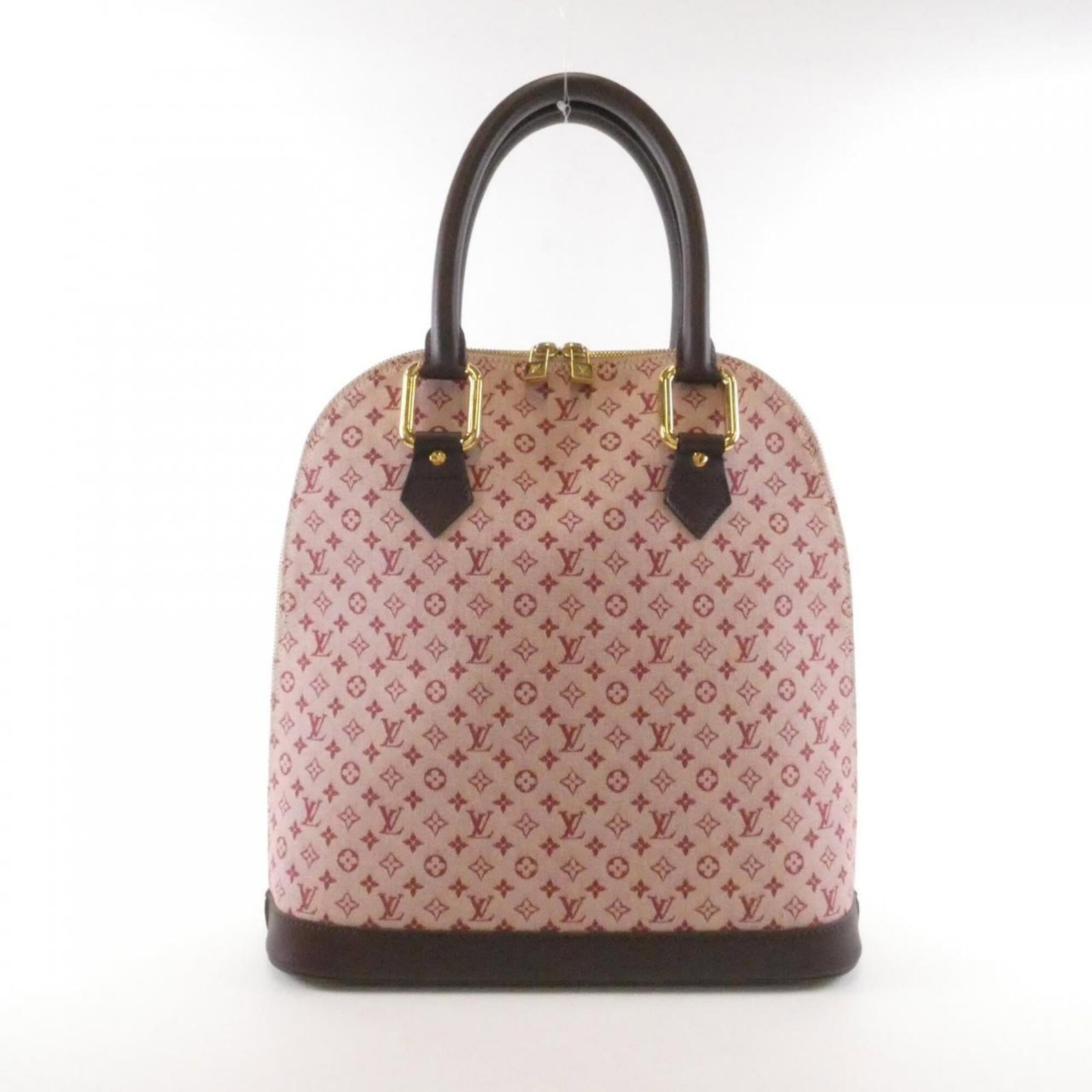 Handbag Canvas from Louis Vuitton: Handbag Canvas from Louis Vuitton Canvas from Louis Vuitton, featuring the iconic Cherry color and gold hardware. This classic handbag measures 34cm x 33cm x 11cm, making it a stylish and compact