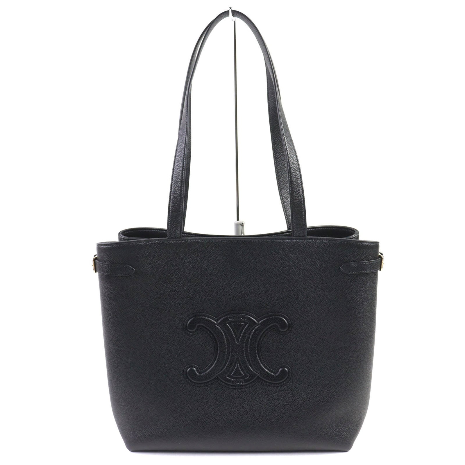 Celine tote bag leather: Celine tote bag leather Black Celine leather tote bag from Italy, measuring 30cm x 39cm x 14cm with a 66cm long handle. This stylish and structured tote features high-quality leather construction, per