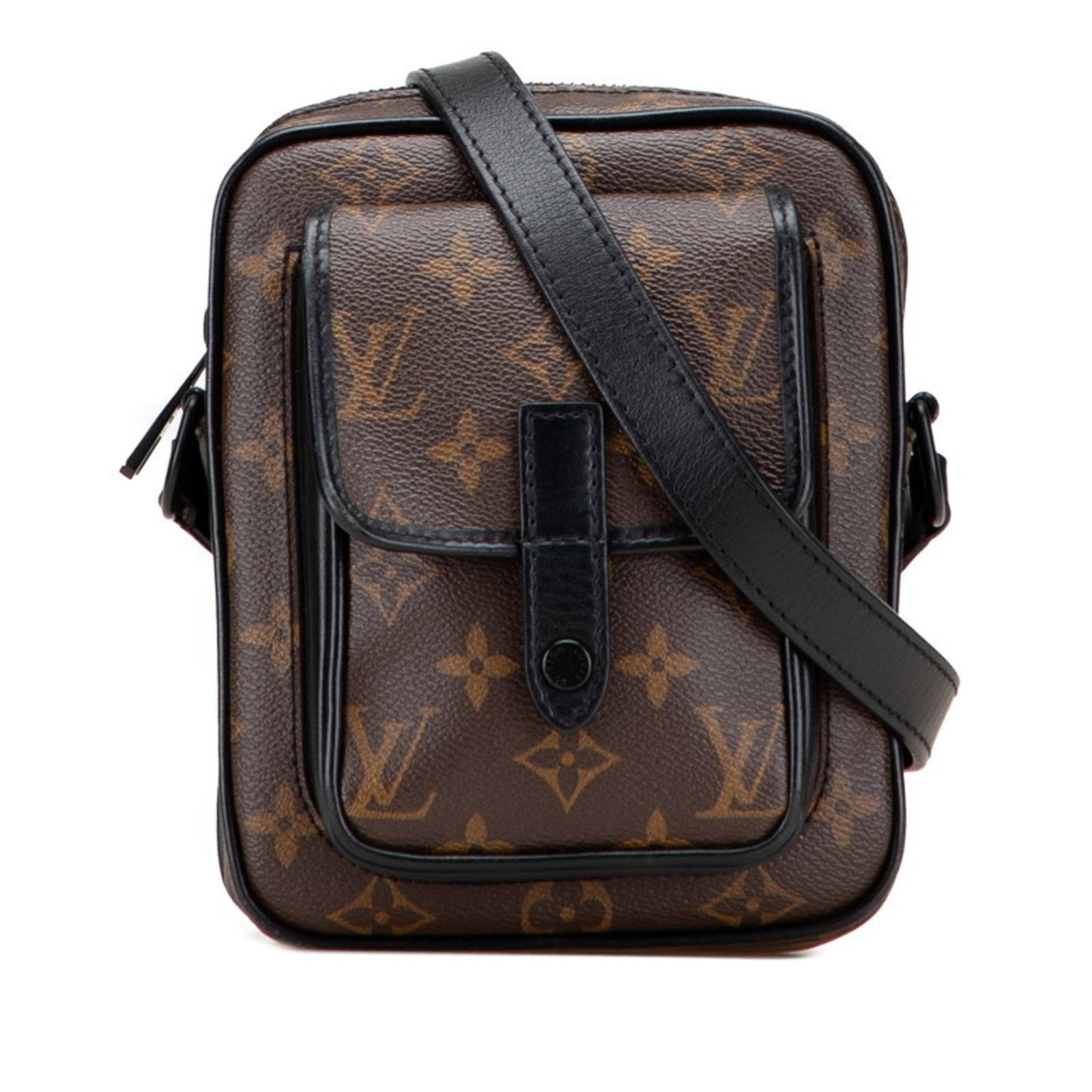 Louis Vuitton PVC Leather Bag Shoulder: Louis Vuitton PVC Leather Bag Shoulder The Louis Vuitton PVC Leather Bag Shoulder boasts a sleek, modern design with its black and brown color options. Made from high-quality PVC and leather, this sho