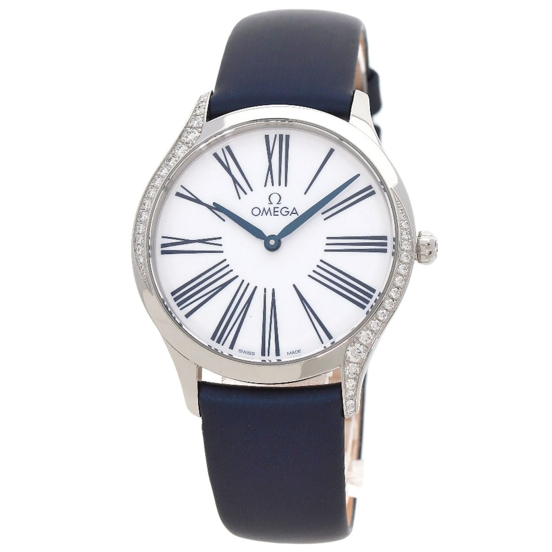 Omega De Ville Tresor Watches 428.17.36.60.04.001 Stainless Steel/ Satin X: Omega De Ville Tresor Watches 428.17.36.60.04.001 Stainless Steel/ Satin X Stainless steel and silver tones create a sleek, modern look in the Omega De Ville Tresor Watch. This quartz-powered timepiec