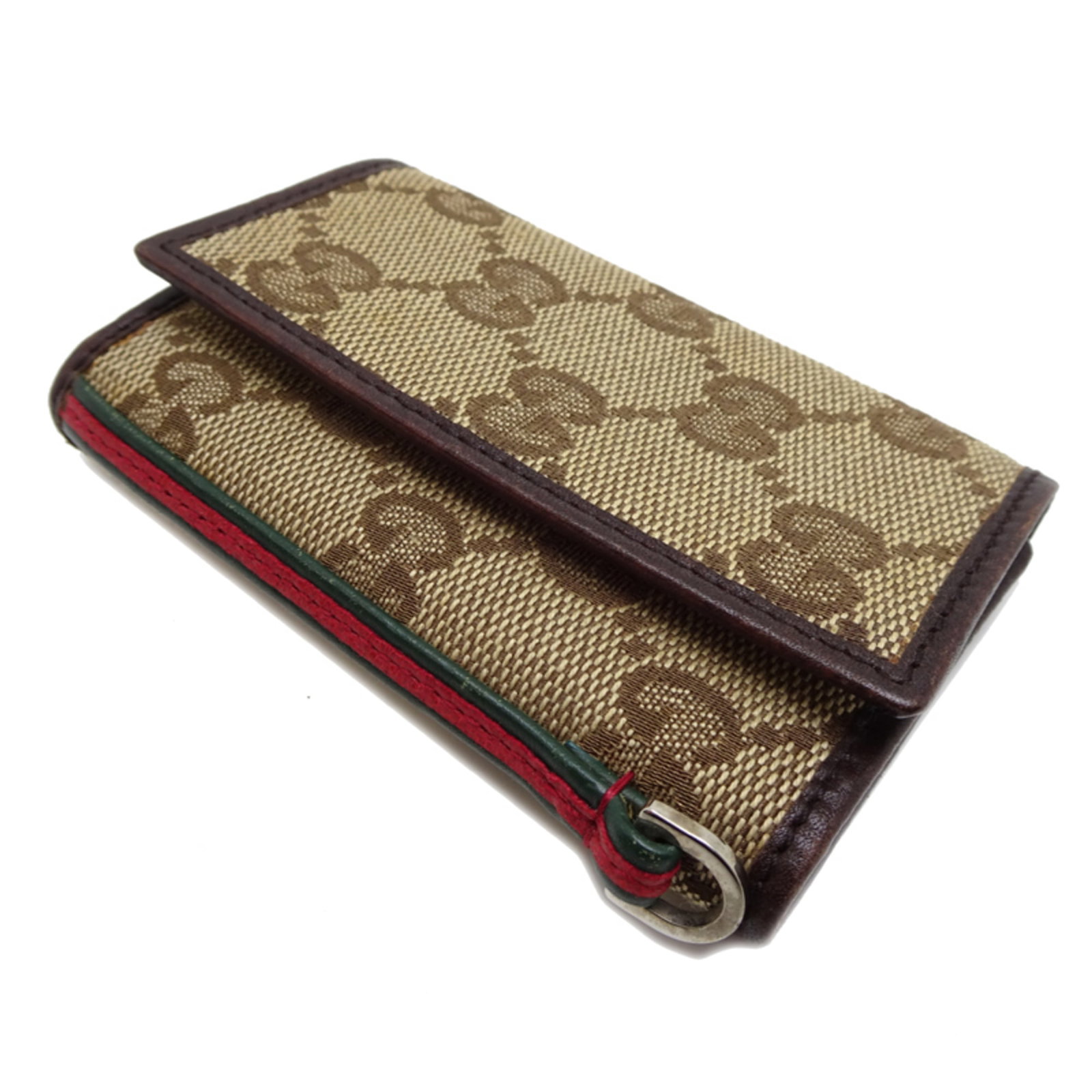 Canvas Leather Keycase Gucci - 3