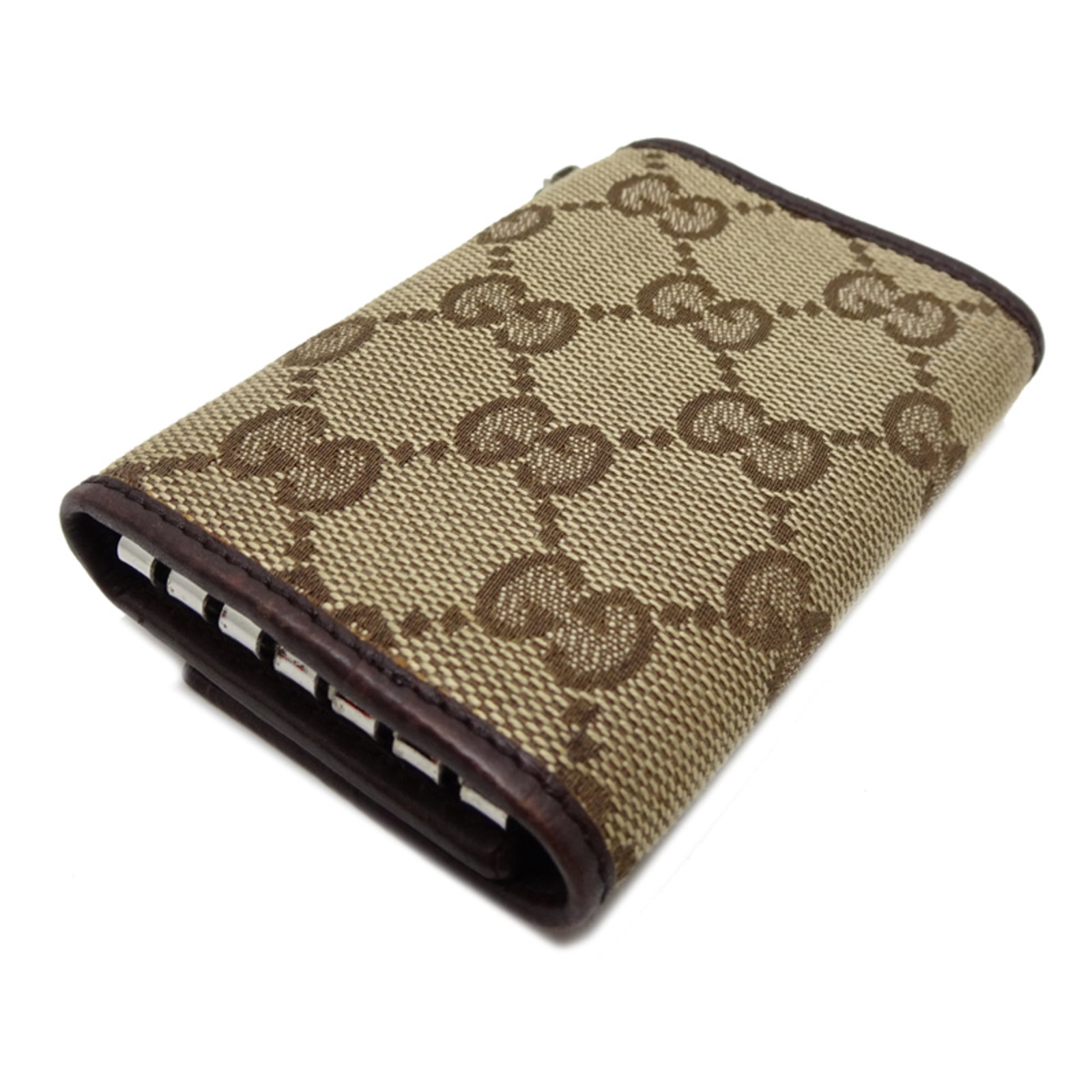 Canvas Leather Keycase Gucci - 4