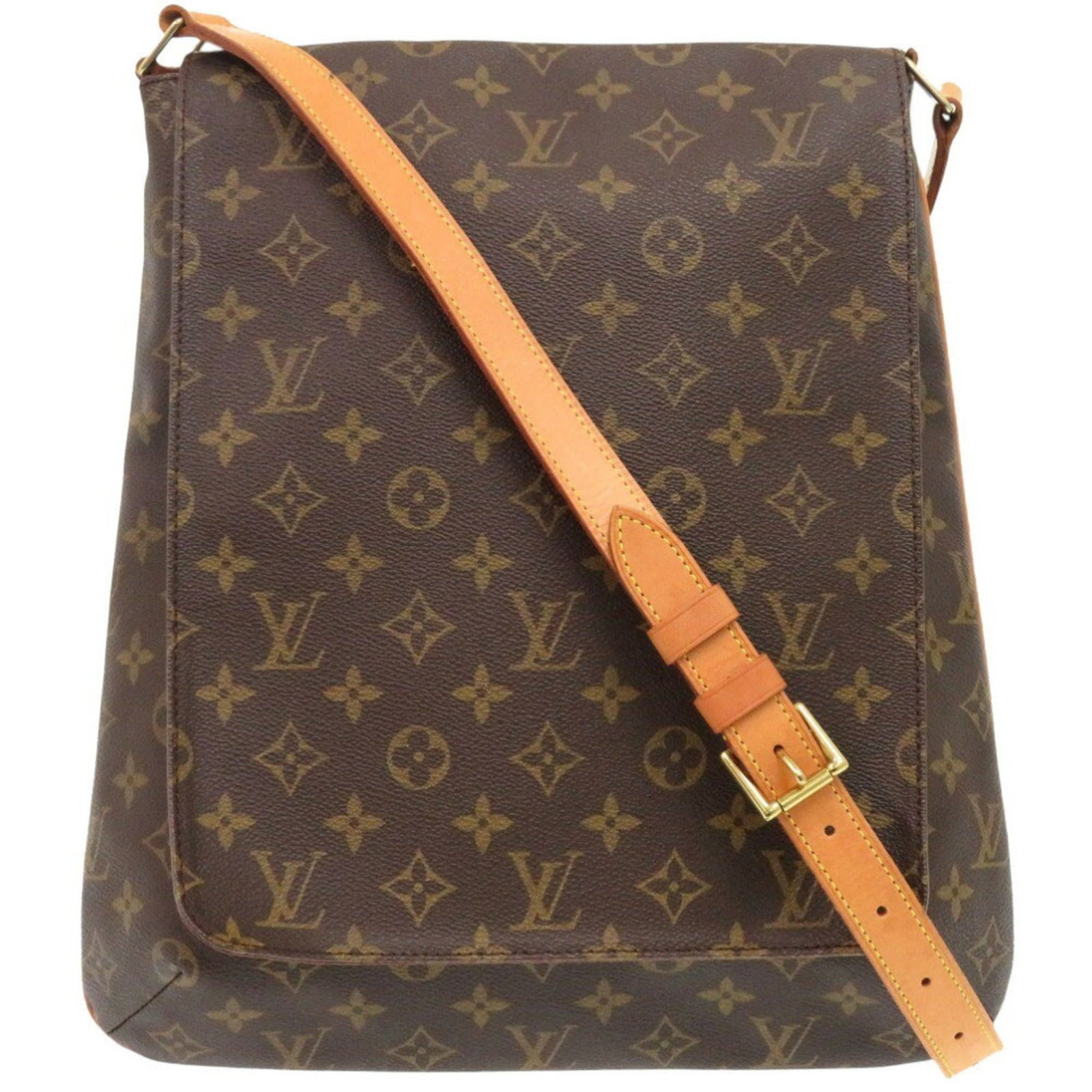 Shoulder Bag Monogram By Louis Vuitton: Shoulder Bag Monogram By Louis Vuitton Brown Louis Vuitton shoulder bag with gold hardware, featuring the iconic monogram pattern. This classic design measures 34cm x 32cm x 8cm and has no additional