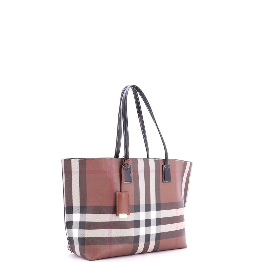 Check Canvas Medium E Tote Soft Burberry - 2