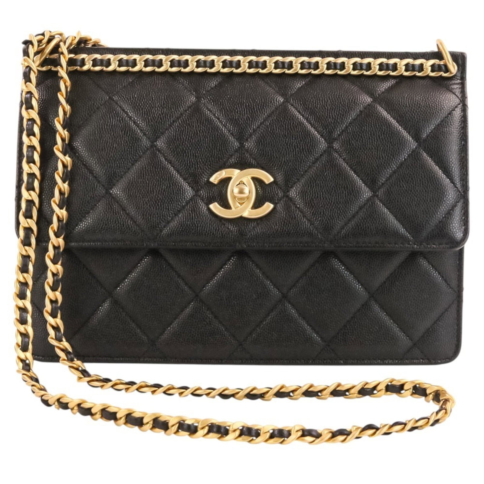 Calfskin Grained Chanel Bag (1 of 16)