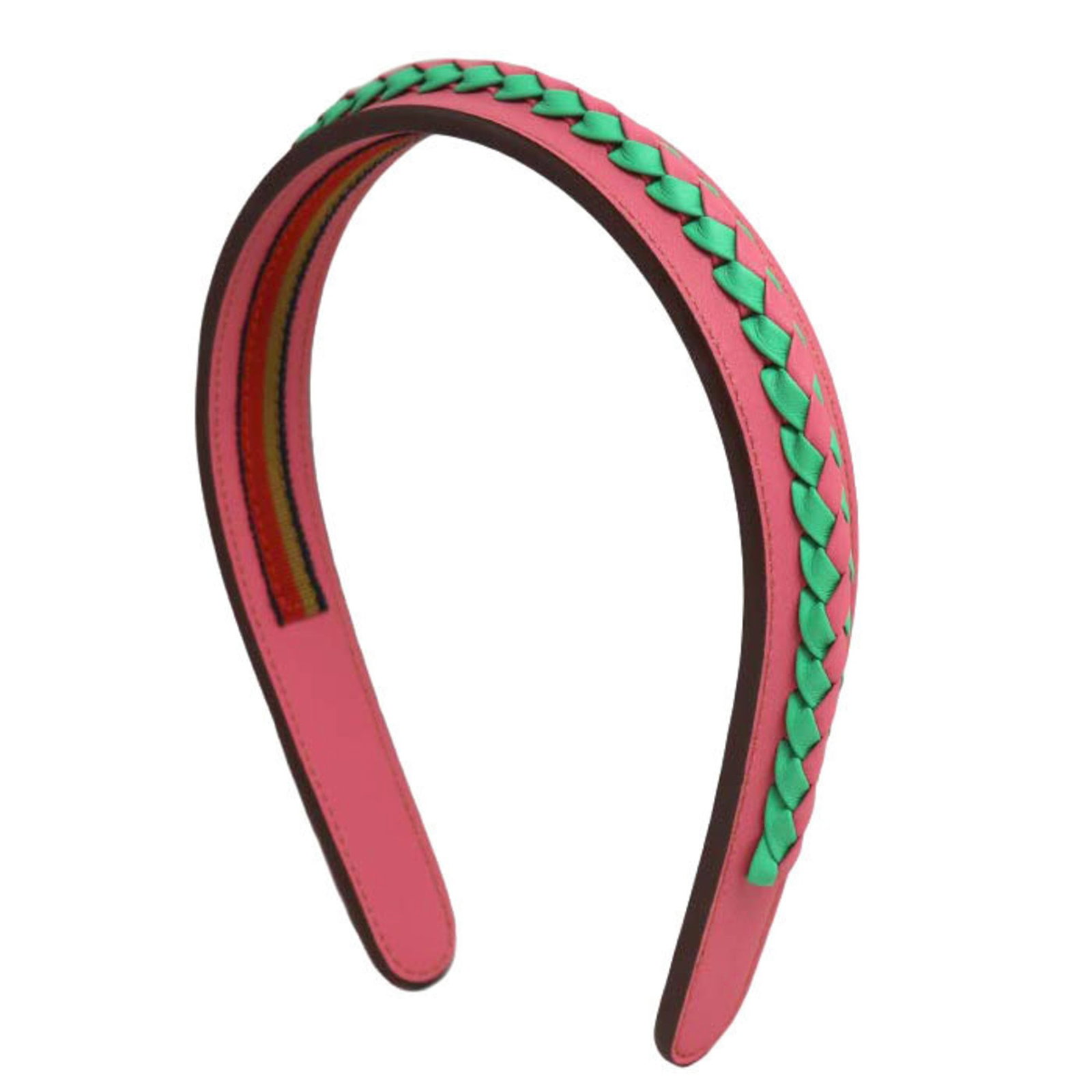 Swift Alice Band Leather By Hermes: Swift Alice Band Leather By Hermes Swift Alice Band Leather By Hermes. This pink Swift leather Alice band from Herm?s measures 2.5cm x 0.98'' and features a sleek, minimalist design. Made from