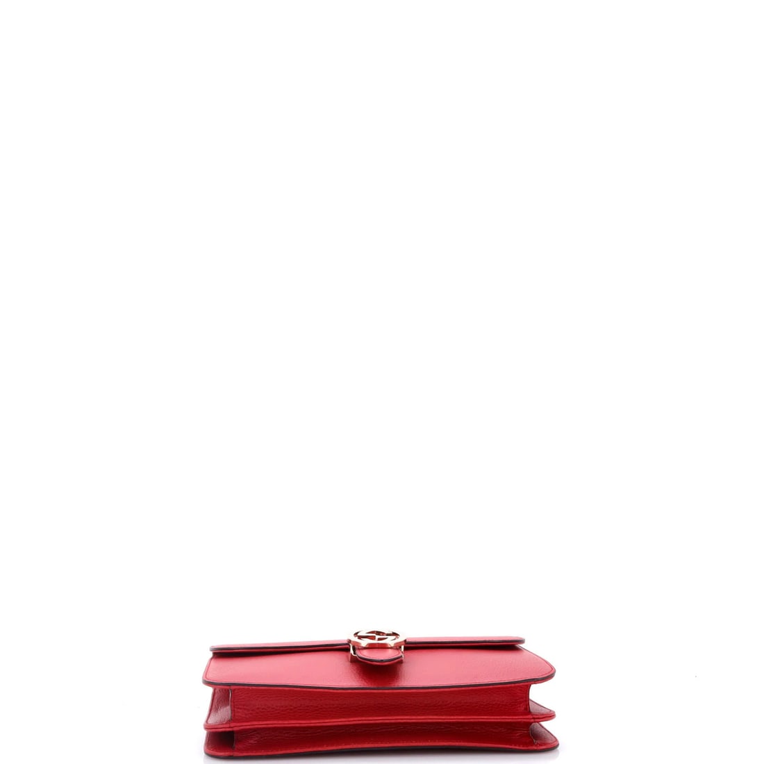 Medium leather shoulder bag Gucci interlocking - 4