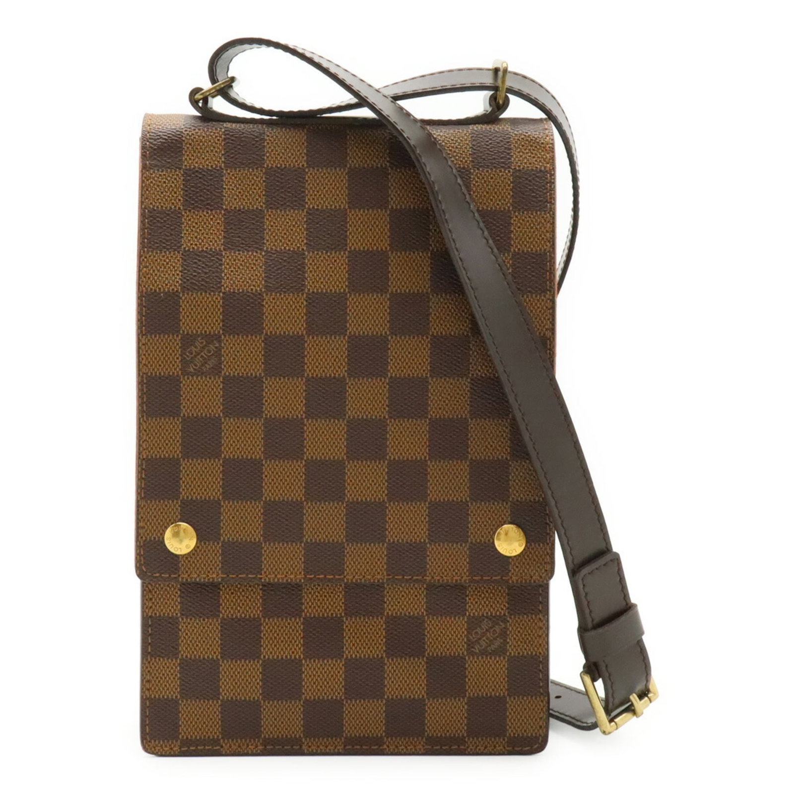 Louis Vuitton PVC Leather Bag Shoulder: Louis Vuitton PVC Leather Bag Shoulder PVC Leather Bag Shoulder from Louis Vuitton, featuring a classic design with a brown color and structured shape. Made from PVC and leather materials, this should