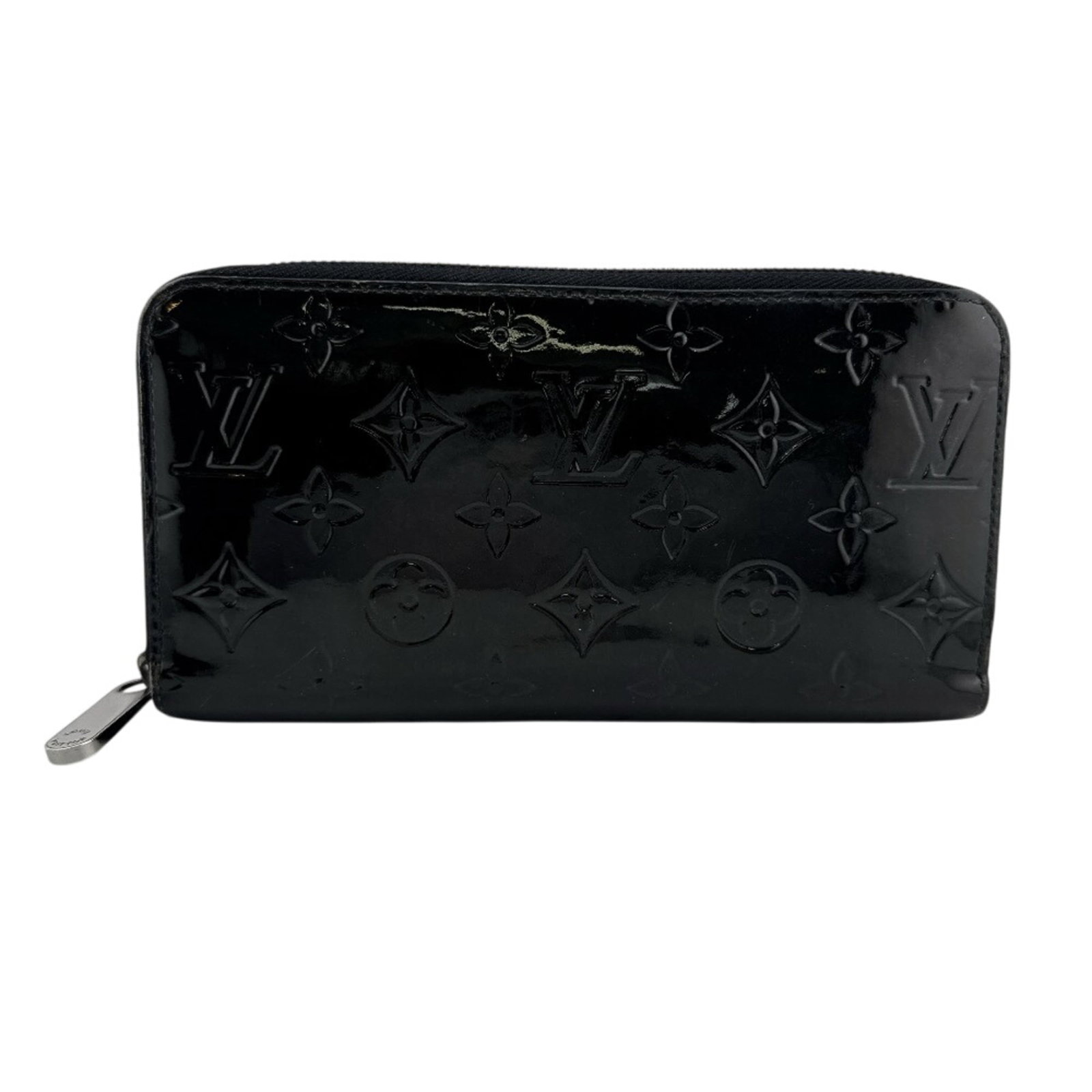 Louis Vuitton Long Wallet (Bi-Fold) Vernis: Louis Vuitton Long Wallet (Bi-Fold) Vernis The Louis Vuitton Long Wallet (Bi-Fold) Vernis boasts sleek, black vernis leather and a classic bi-fold design. Measuring 10cm x 19.5cm, it offers ample spac