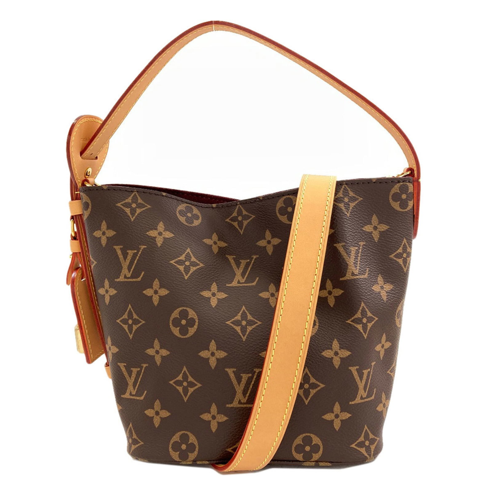 Louis Vuitton Handbag Monogram: Louis Vuitton Handbag Monogram Monogrammed luxury at its finest, this Louis Vuitton handbag boasts the iconic monogram pattern in bold, eye-catching color. Measuring 18.5cm x 25cm x 13cm, it features 