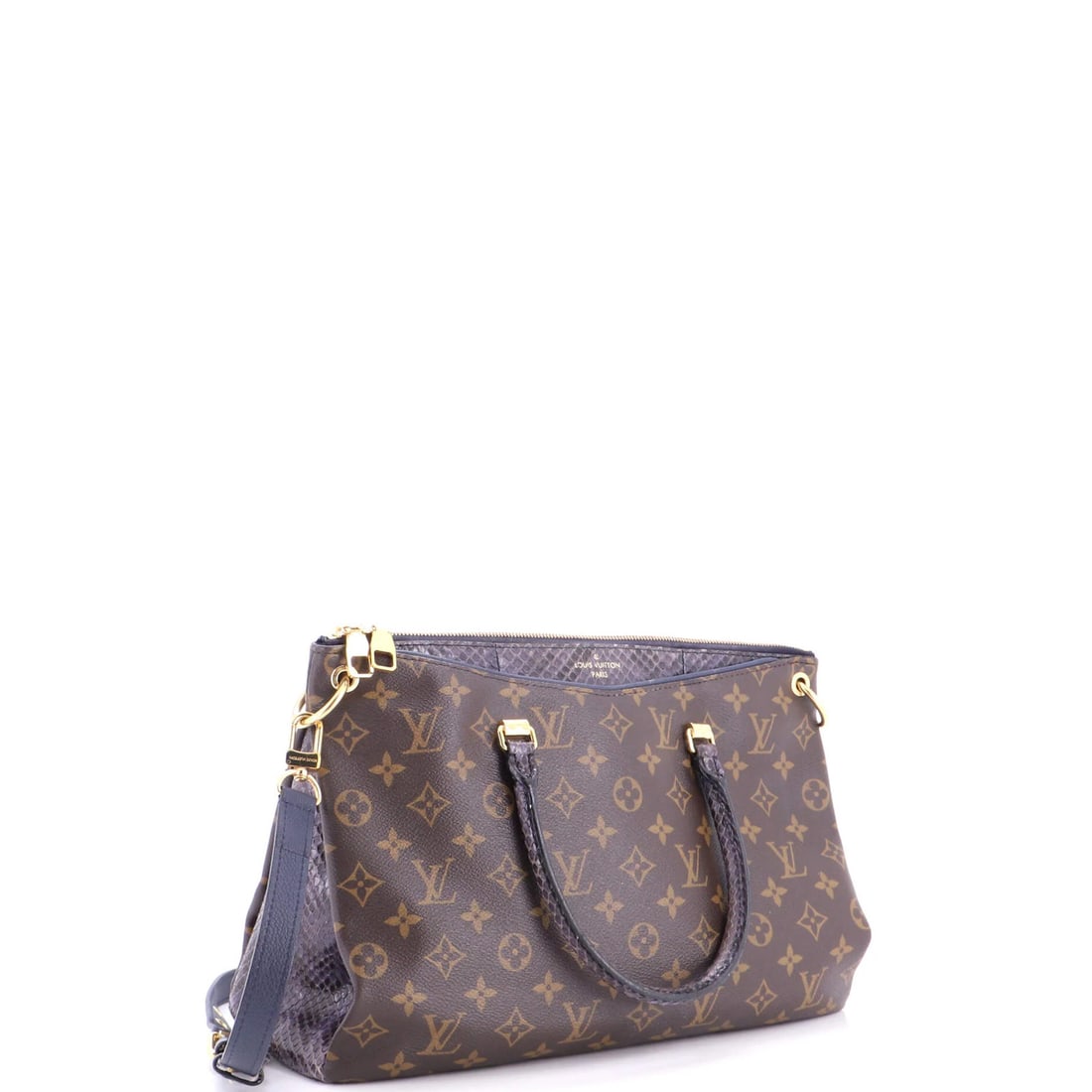 Louis Vuitton Pallas Tote Monogram Canvas with Python - 2