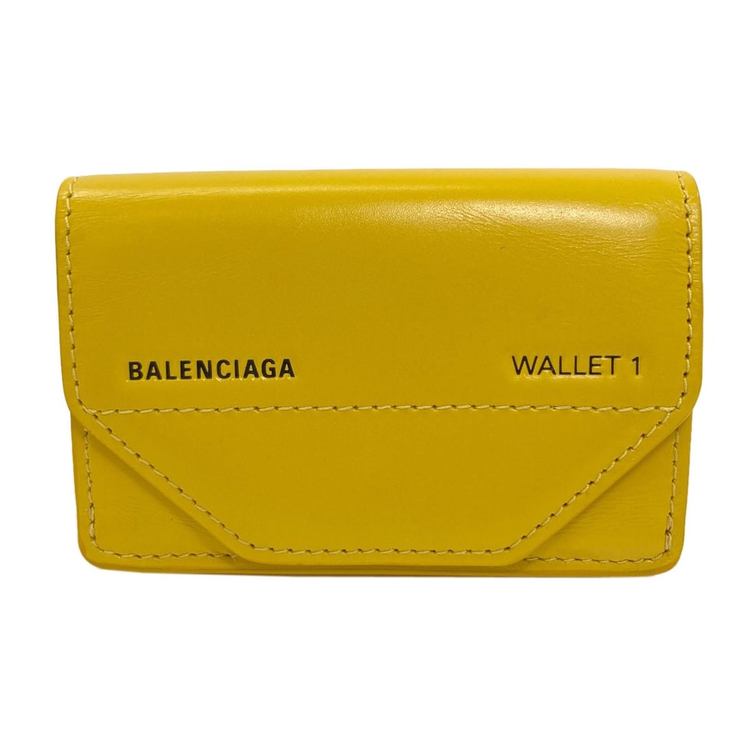 Leather Bifold Wallet Tri Fold With Coin Pocket: Leather Bifold Wallet Tri Fold With Coin Pocket Yellow leather bifold wallet with coin pocket, featuring a classic design and bright exterior color. This tri-fold wallet has a simple yet functional