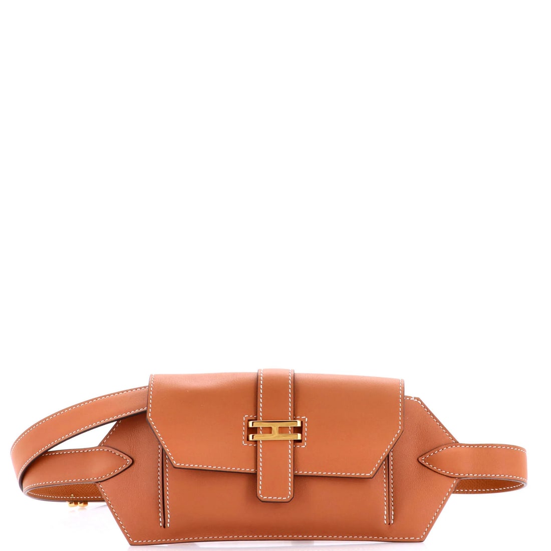 Swift Hermes Elan Pocket Belt Bag: Swift Hermes Elan Pocket Belt Bag The Swift Hermes Elan Pocket Belt Bag is a stylish and functional accessory, featuring rich brown leather exterior with gold hardware. Its compact size makes it