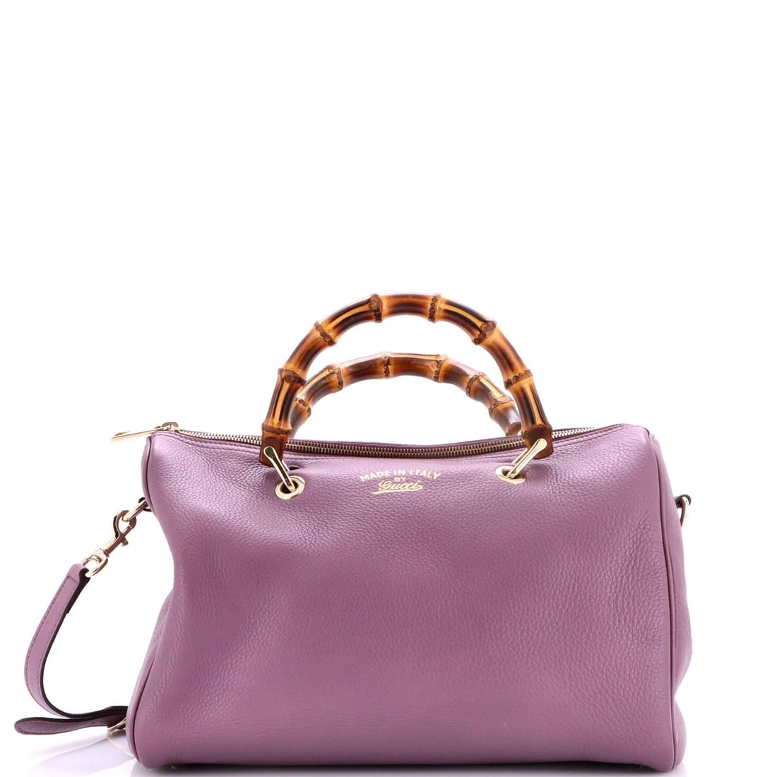 Bamboo Leather Gucci Shopper Medium Boston Bag: Bamboo Leather Gucci Shopper Medium Boston Bag Bamboo Leather Gucci Shopper Medium Boston Bag for sale. This medium-sized bag features a unique bamboo leather exterior in purple, with gold tone