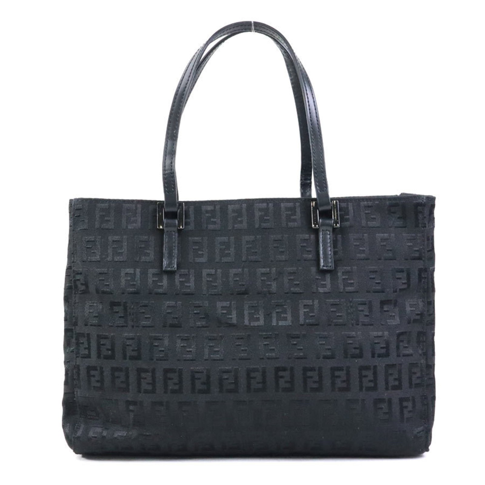 Canvas Fendi Handbag Nylon: Canvas Fendi Handbag Nylon Canvas Fendi Handbag Nylon - A sleek and sophisticated black nylon canvas handbag from the iconic Italian fashion house, Fendi. Measuring 19cm x 26cm x 8cm, this stylish acc