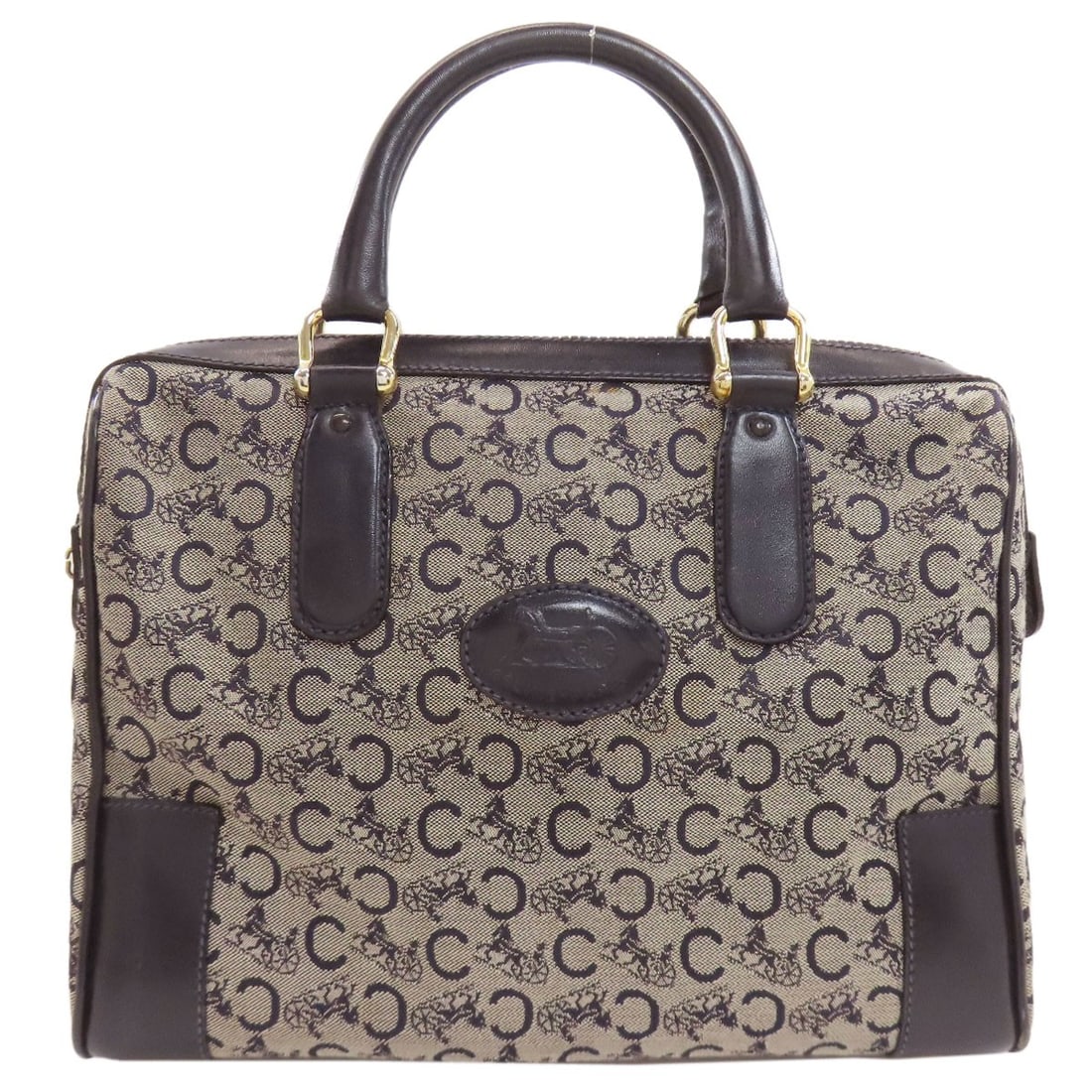 Saluki Handbag Canvas Celine: Saluki Handbag Canvas Celine Navy canvas handbag from CELINE, featuring a classic style with a timeless design. The bag's exterior material and color provide a sleek and sophisticated look that can