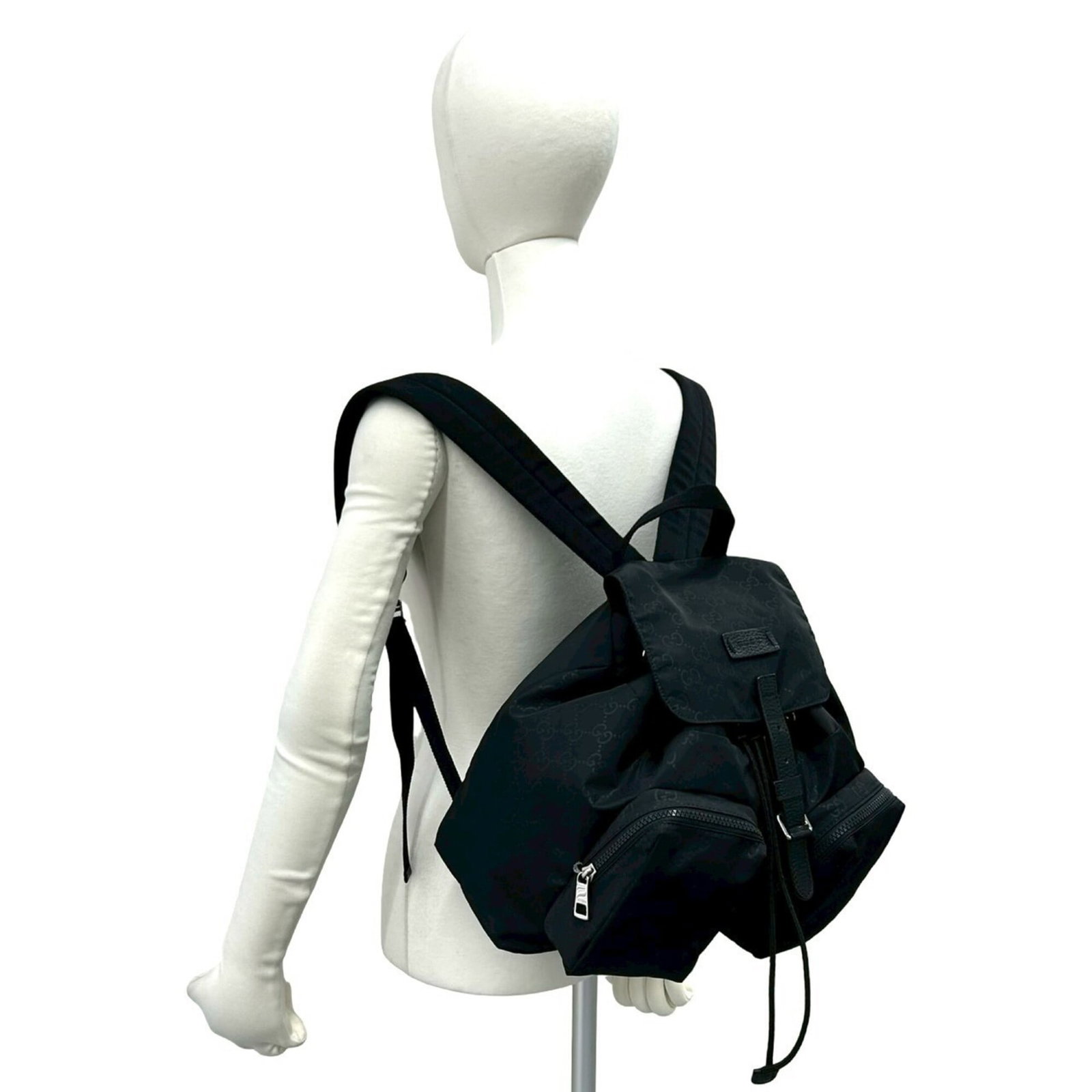 Nylon Leather Backpack by Gucci - 2
