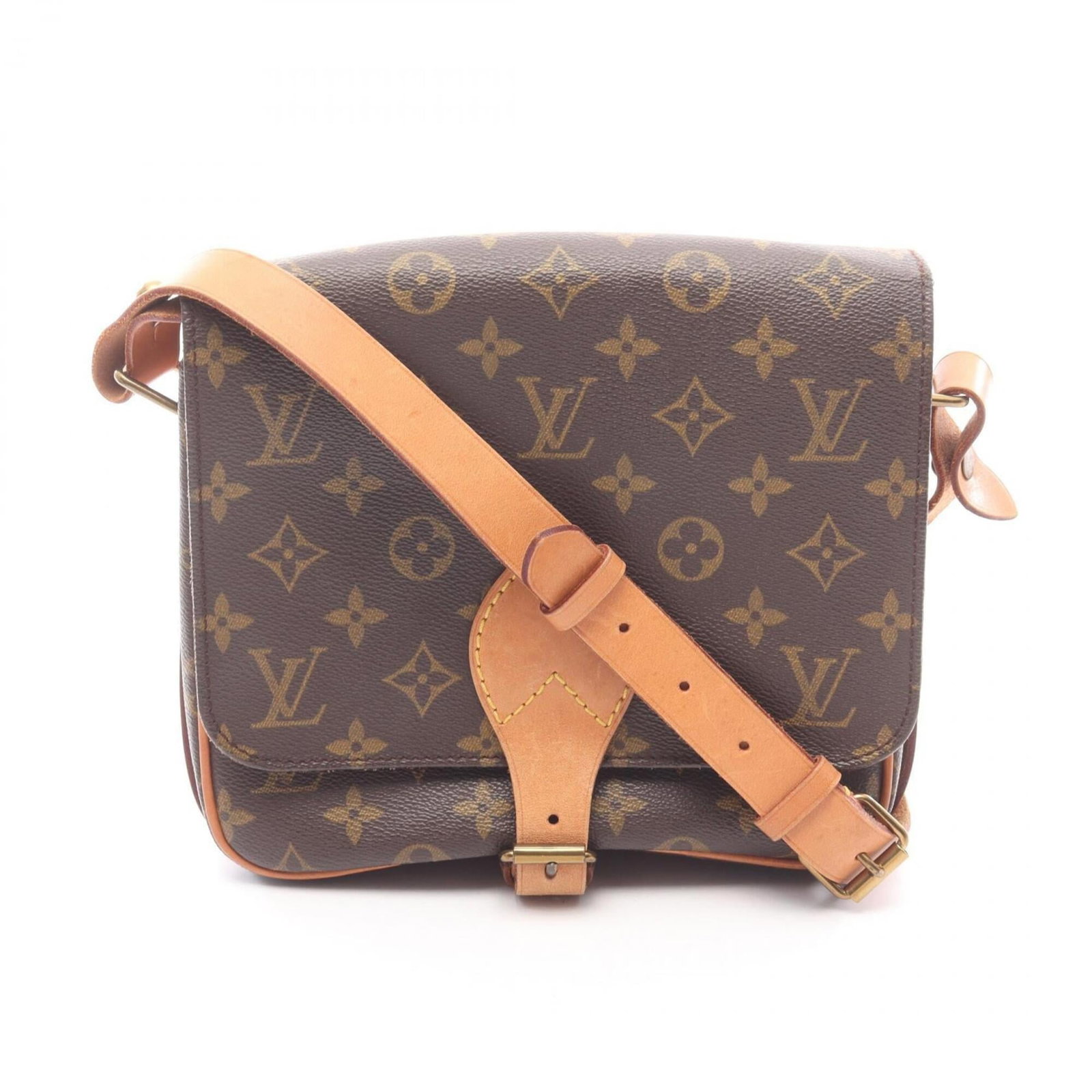 Shoulder Bag Coated Canvas Leather Louis Vuitton: Shoulder Bag Coated Canvas Leather Louis Vuitton Coated canvas and leather make up the exterior of this Louis Vuitton shoulder bag, with a brown color that adds a touch of sophistication. Measuring