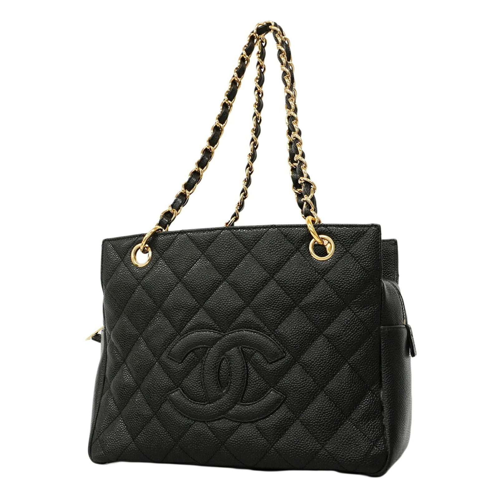 Calfskin Grained Chanel Bag: Calfskin Grained Chanel Bag Calfskin Grained Chanel Bag - A sleek and sophisticated shoulder bag made from high-quality grained calfskin, featuring gold hardware and a classic design that exudes timel