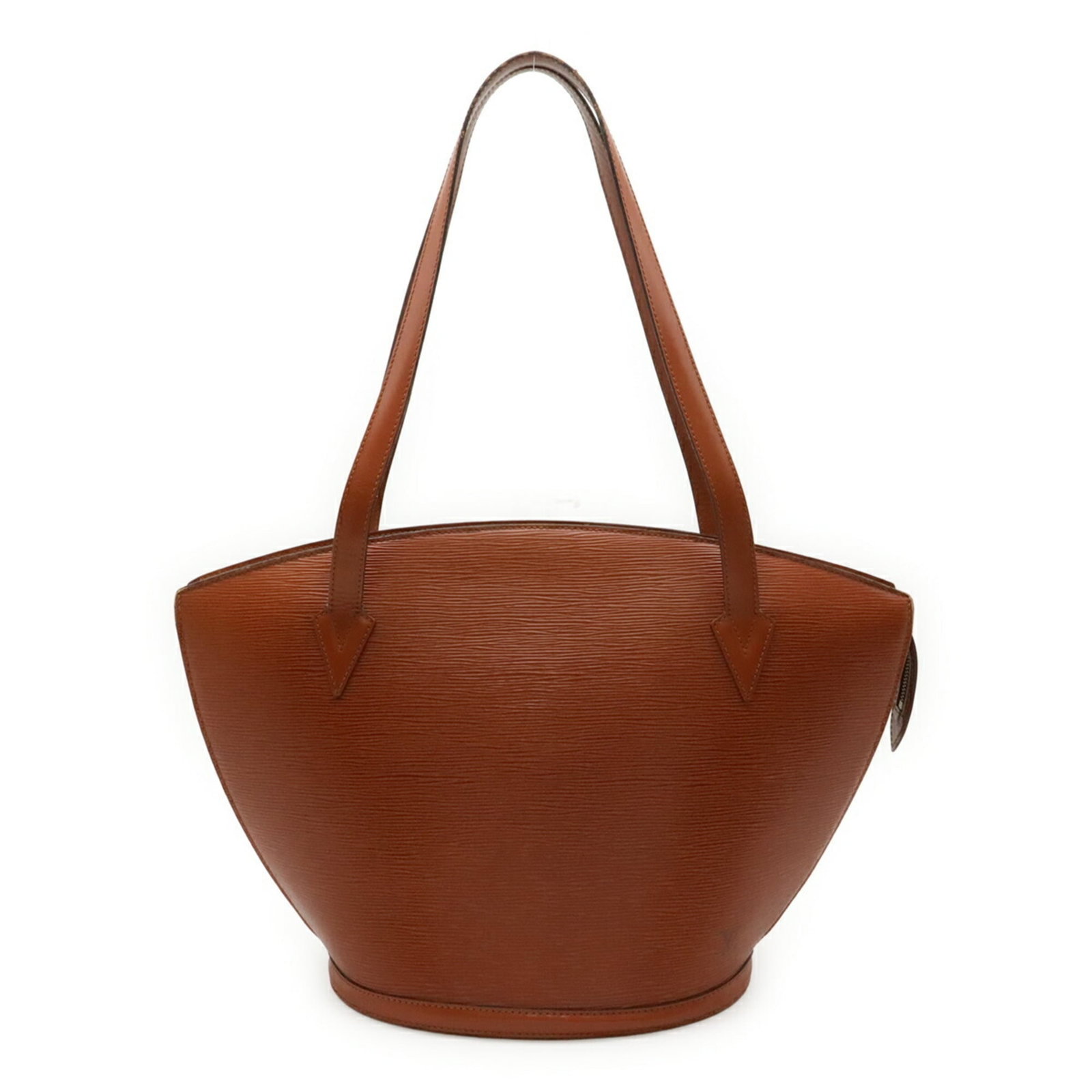 Louis Vuitton Epi Leather Tote Bag: Louis Vuitton Epi Leather Tote Bag Brown Epi leather tote bag from Louis Vuitton, measuring 24.5cm x 23cm x 10cm. This classic design features the iconic monogram pattern and high-quality Epi leather 
