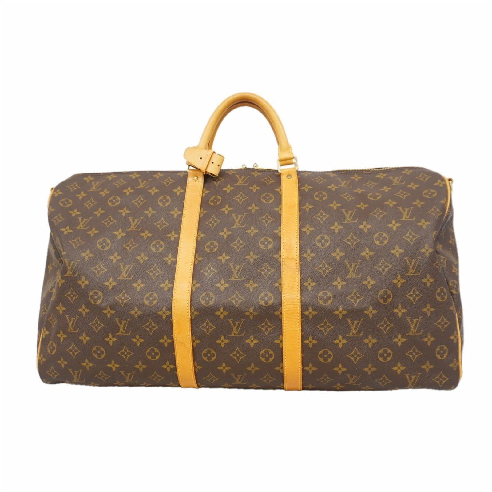Boston Bag By Louis Vuitton: Boston Bag By Louis Vuitton Brown Louis Vuitton Boston bag with classic design and size. Made from high-quality materials, its dimensions are 34cm x 60cm x 27cm. A stylish accessory for everyday use.