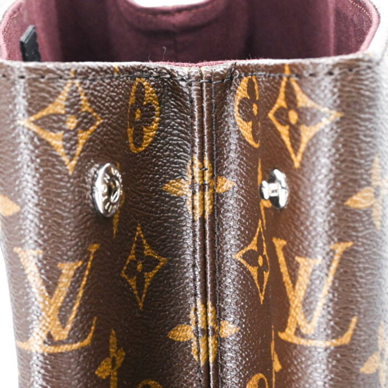 Leather Monogram Louis Vuitton Backpack - 15