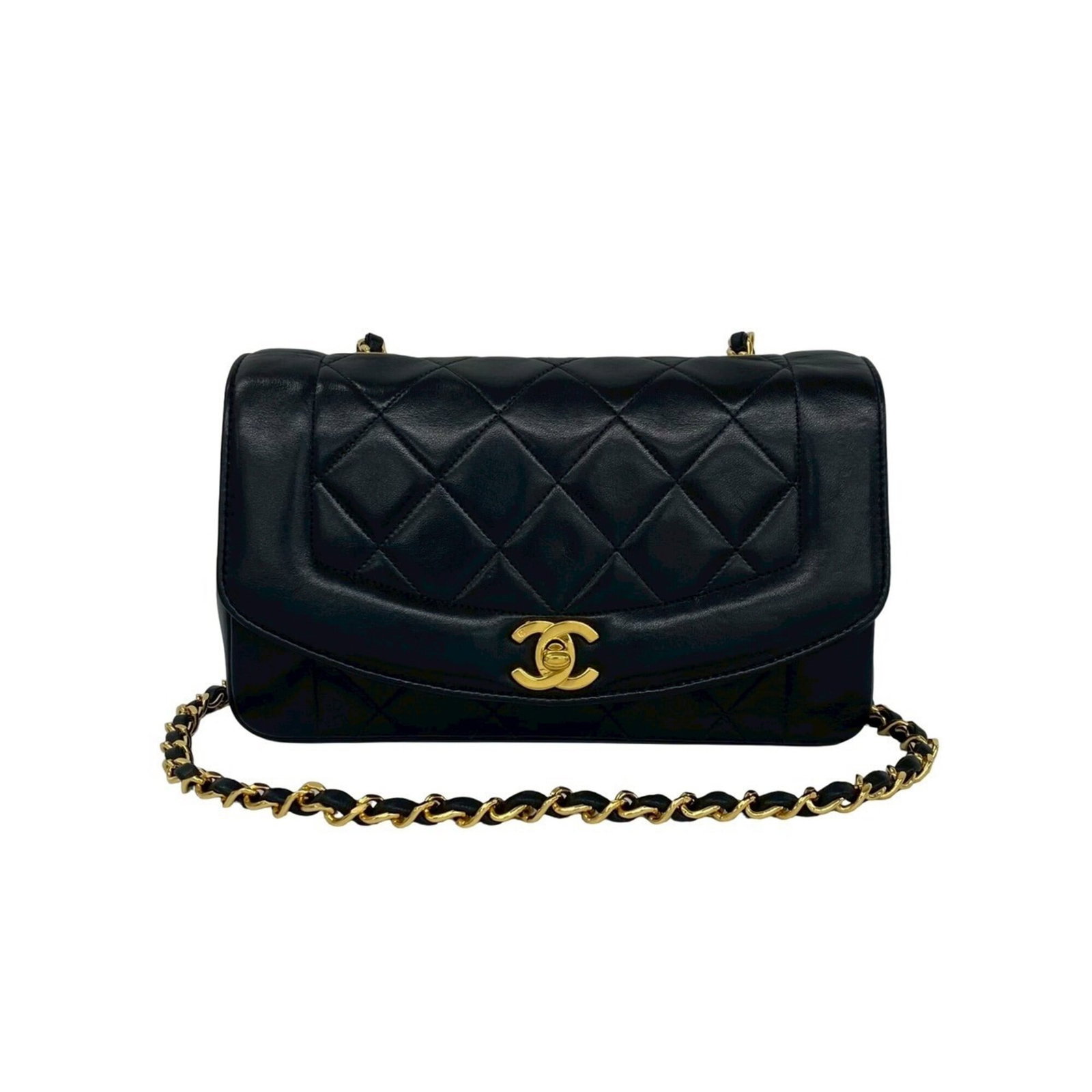 Shoulder Bag Leather Chanel: Shoulder Bag Leather Chanel The Chanel shoulder bag features sleek, all-black lambskin leather construction. Measuring 14.5cm x 22.5cm x 7cm, it offers a compact and stylish design. Its classic style 