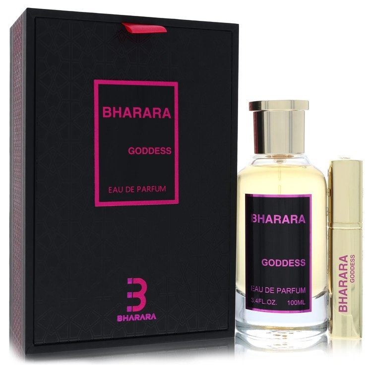 Bharara Goddess by Bharara Beauty Eau De Parfum Spray 3.4 oz: Bharara Goddess by Bharara Beauty Eau De Parfum Spray 3.4 oz Bharara Beauty's Eau De Parfum Spray, Bharara Goddess, comes in a 3.4 oz size and is designed for women. This perfume features a distinct