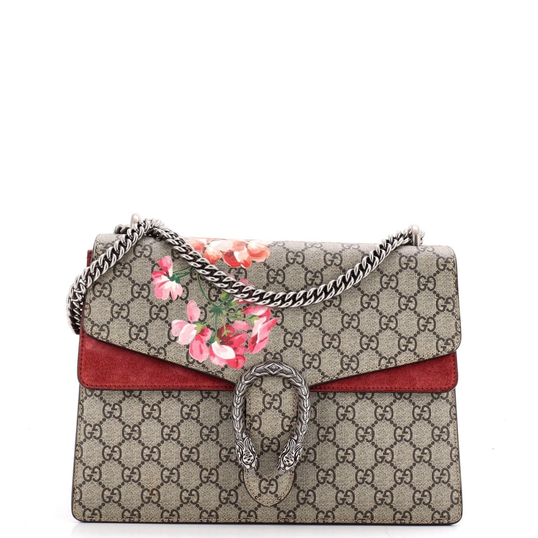 Canvas Coated Blooms Print GG Gucci Bag Dionysus Medium: Canvas Coated Blooms Print GG Gucci Bag Dionysus Medium Canvas Coated Blooms Print GG Gucci Bag Dionysus Medium - A stylish and unique medium-sized shoulder bag with a canvas coated exterior in