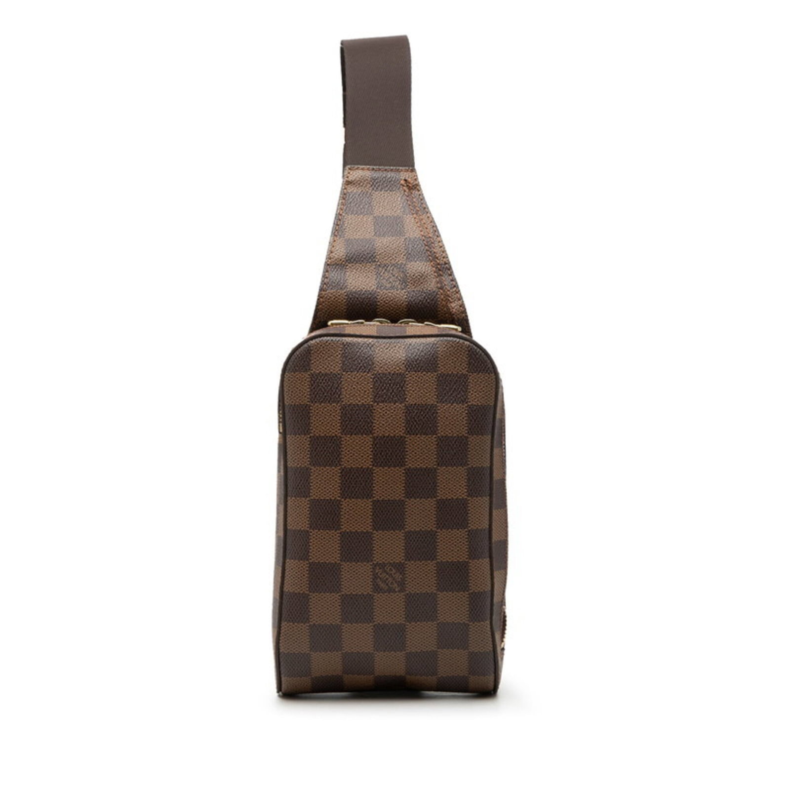 PVC leather sling bag from Louis Vuitton: PVC leather sling bag from Louis Vuitton PVC leather sling bag from Louis Vuitton, featuring a classic Damier design and durable PVC construction. Measuring 19cm x 11cm x 6cm, this compact shoulder