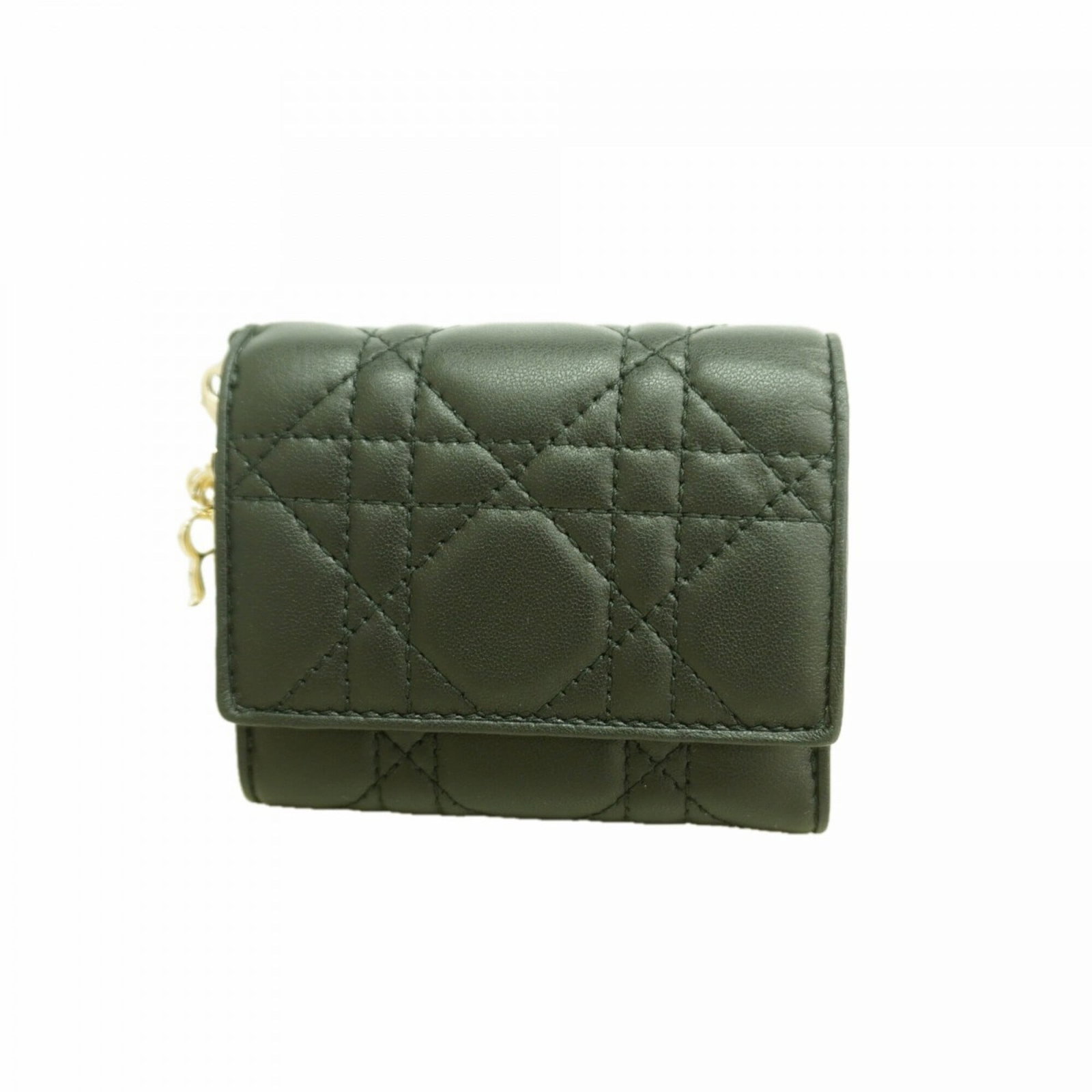 Christian Dior Wallet (Tri-Fold) Leather: Christian Dior Wallet (Tri-Fold) Leather Christian Dior's tri-fold leather wallet boasts sleek, timeless design with clean lines and classic style. Made from high-quality black leather, its compact