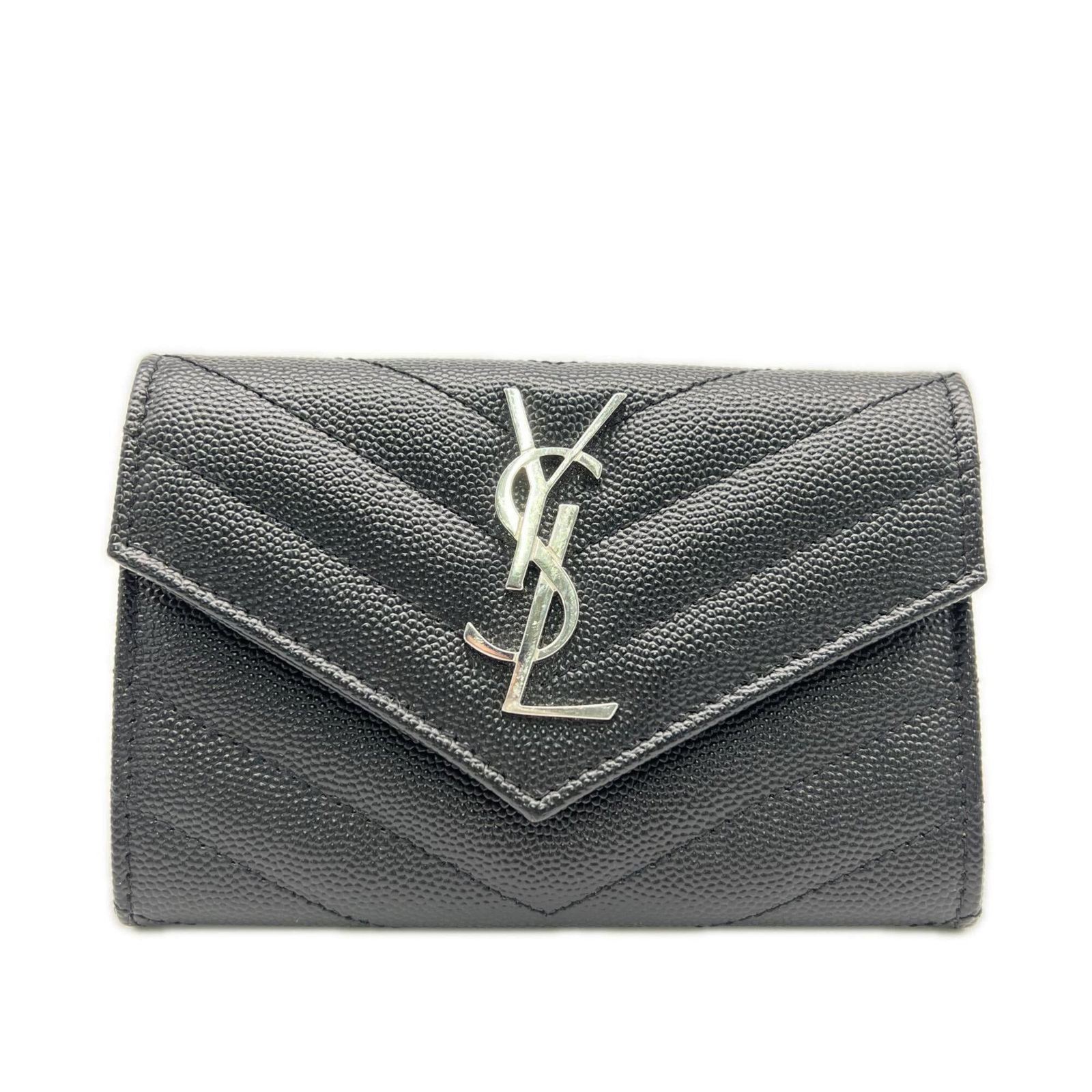 Business card case Saint Laurent: Business card case Saint Laurent Black Saint Laurent business card case with dimensions 9cm x 13cm x 2cm. This compact case features the iconic brand's signature style, making it a stylish accessory